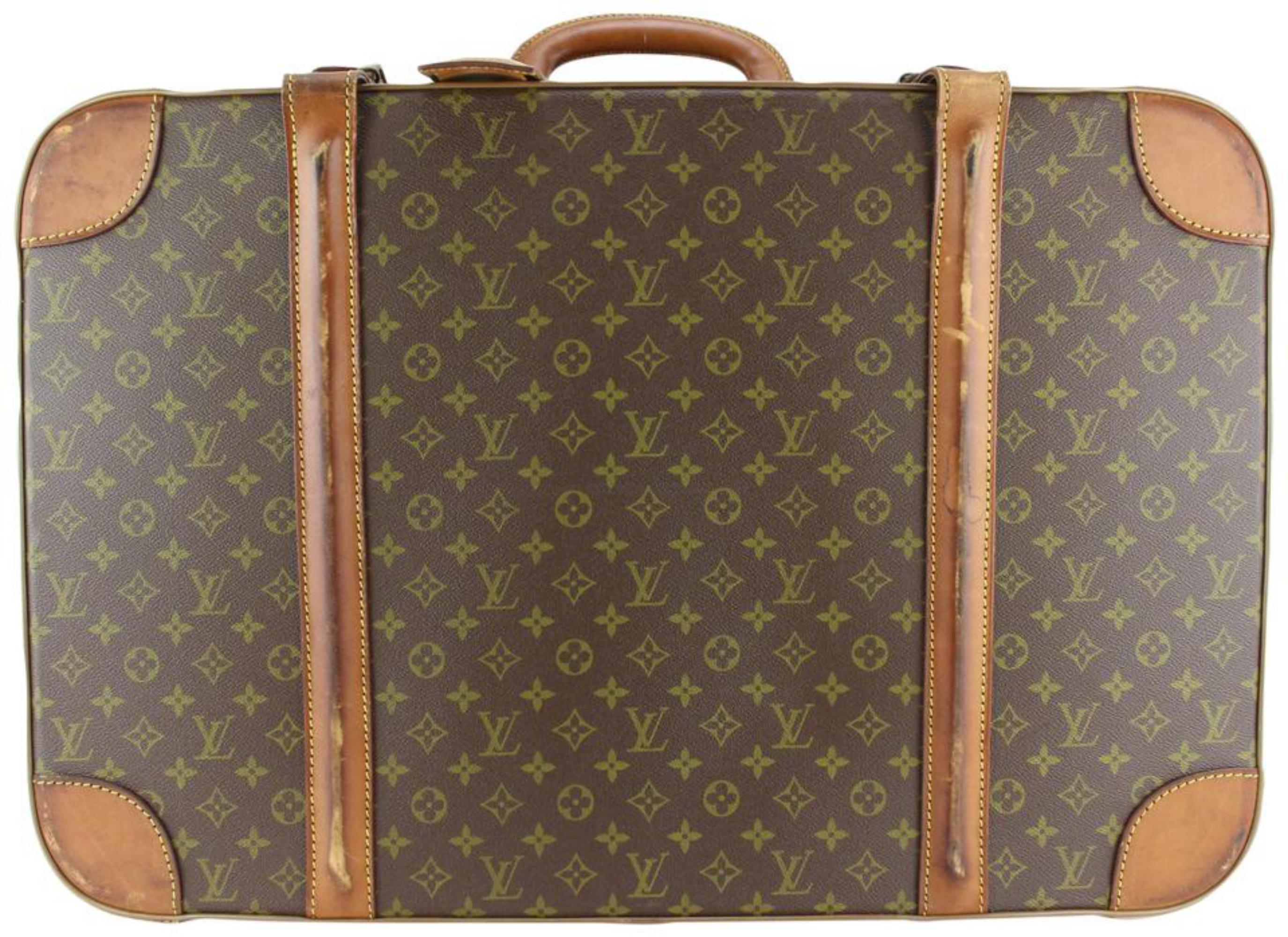 Louis Vuitton Malle de voyage monogrammée Startos Hard Trunk Luggager Suitcase Steamer 2lk711s en vente 7