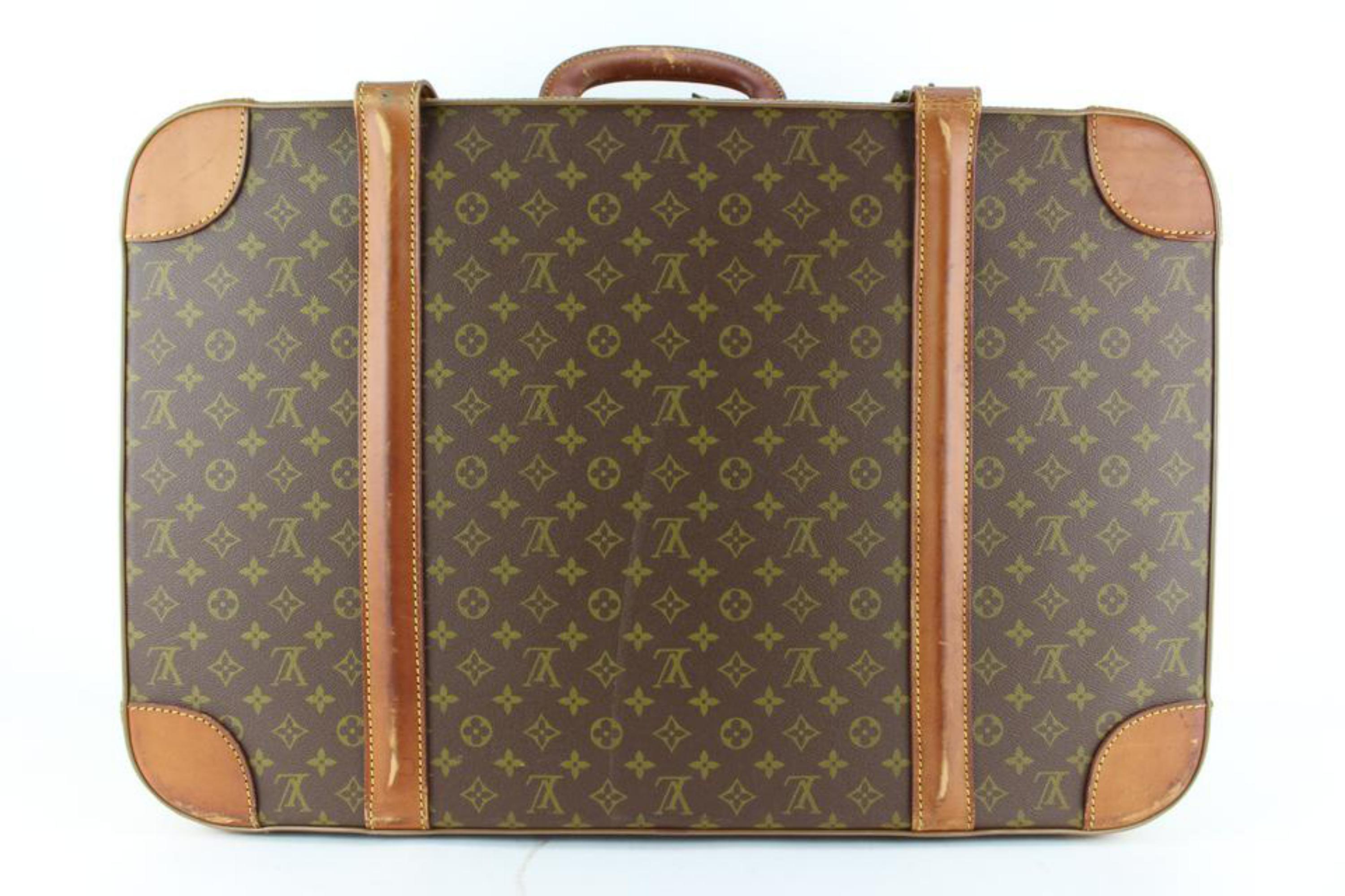 Louis Vuitton Malle de voyage monogrammée Startos Hard Trunk Luggager Suitcase Steamer 2lk711s en vente 8