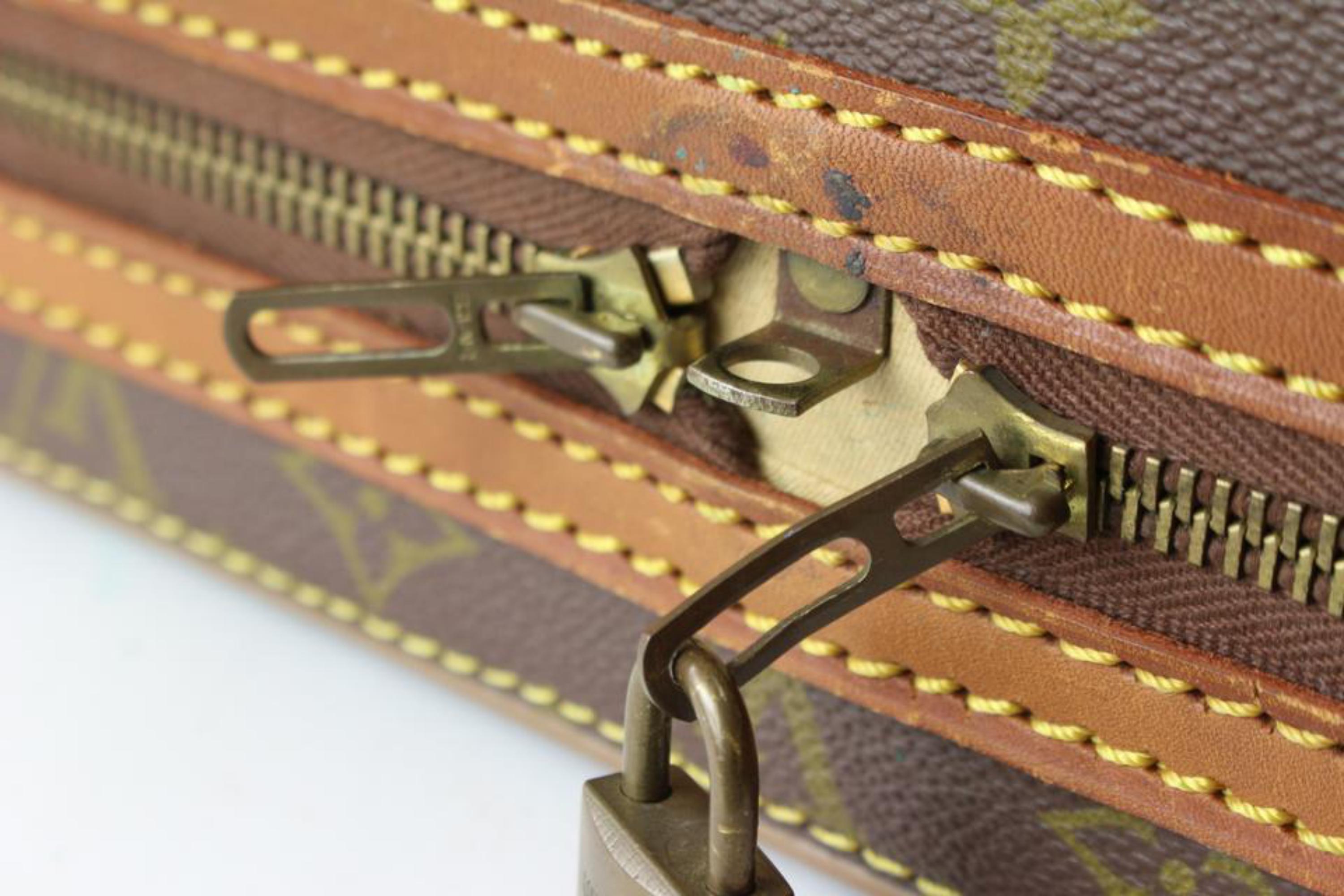 Louis Vuitton Malle de voyage monogrammée Startos Hard Trunk Luggager Suitcase Steamer 2lk711s en vente 2