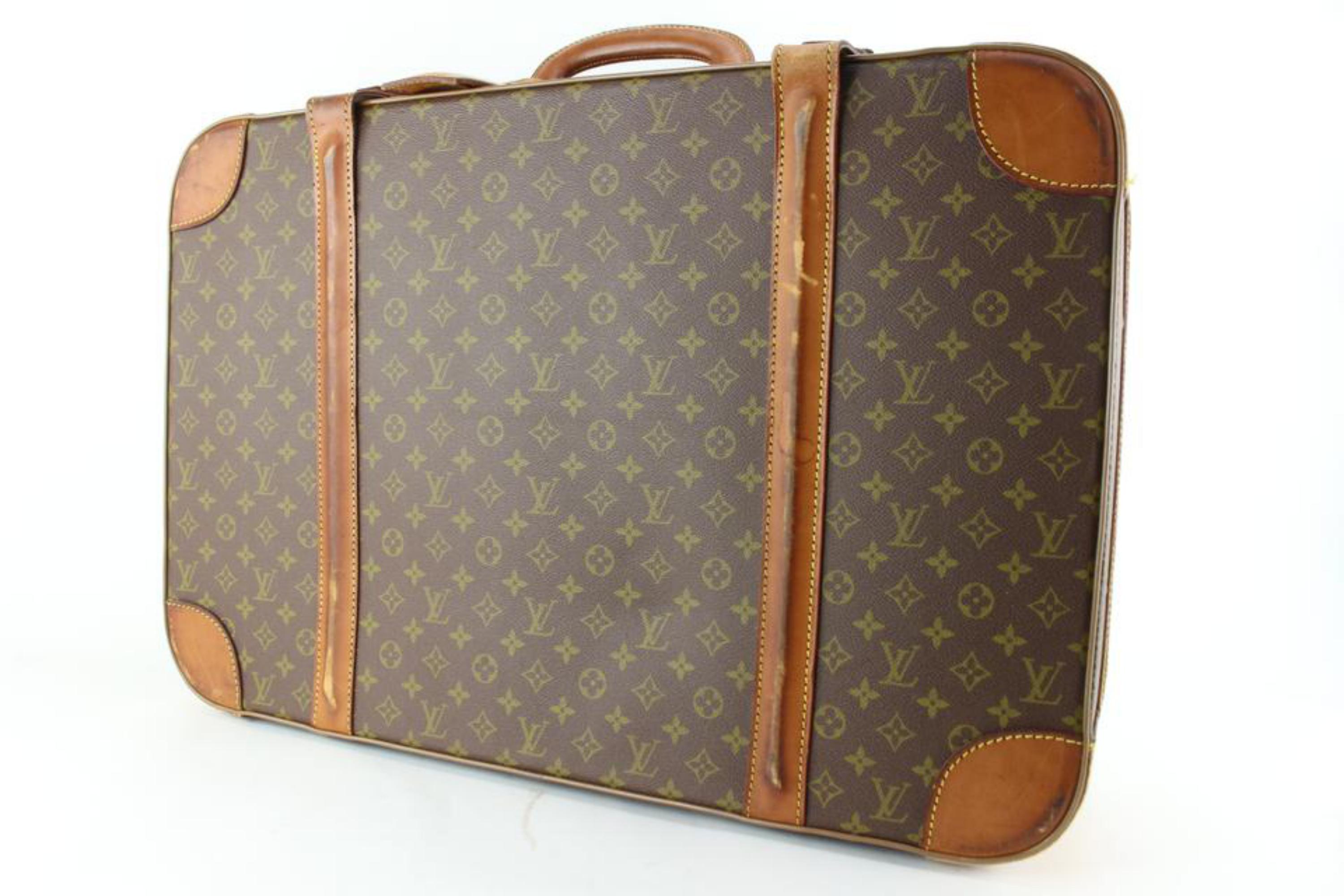 Louis Vuitton Malle de voyage monogrammée Startos Hard Trunk Luggager Suitcase Steamer 2lk711s en vente 3