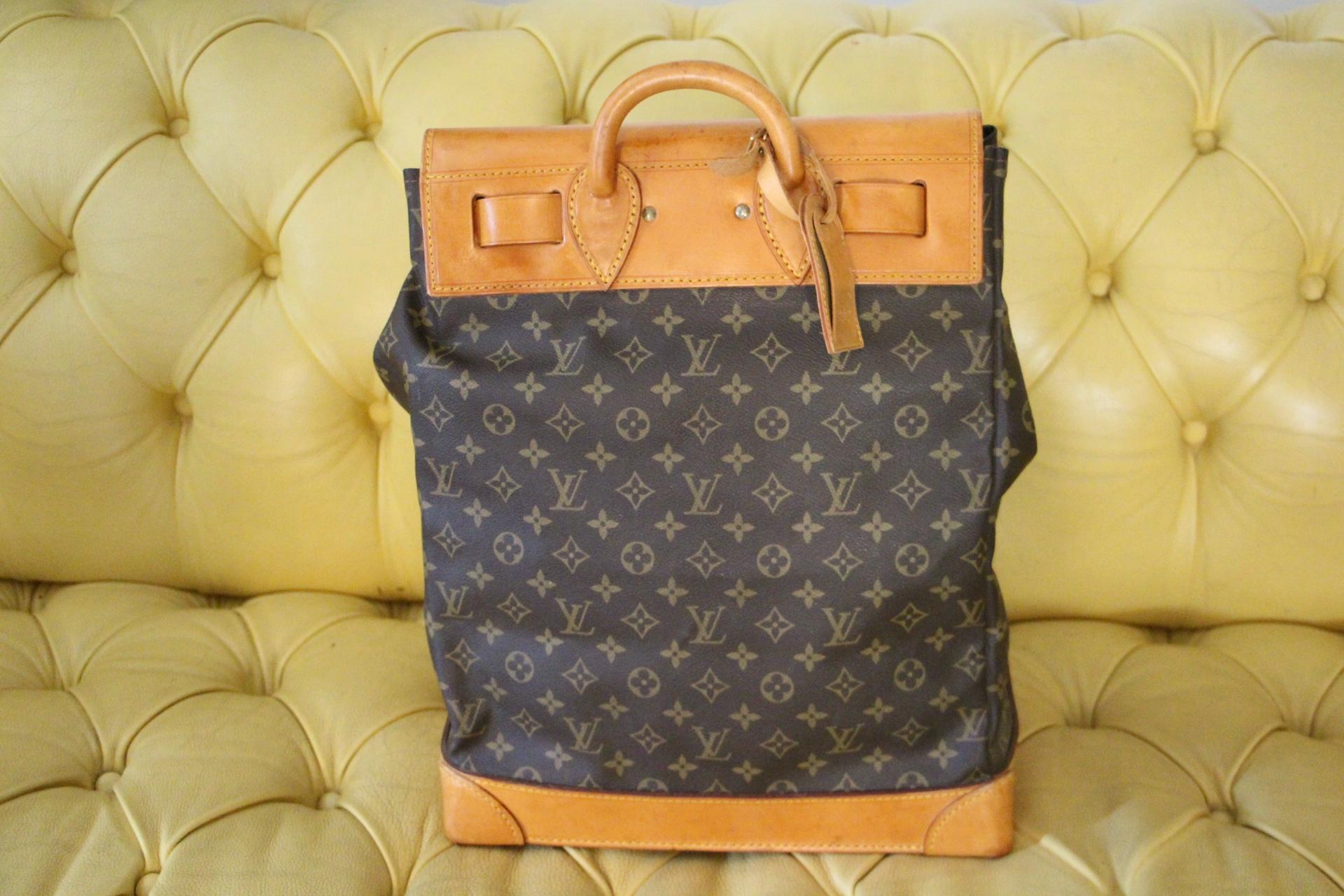 Louis Vuitton Monogram Steamer Bag 35 , Louis Vuitton travel Bag In Good Condition In Saint-ouen, FR