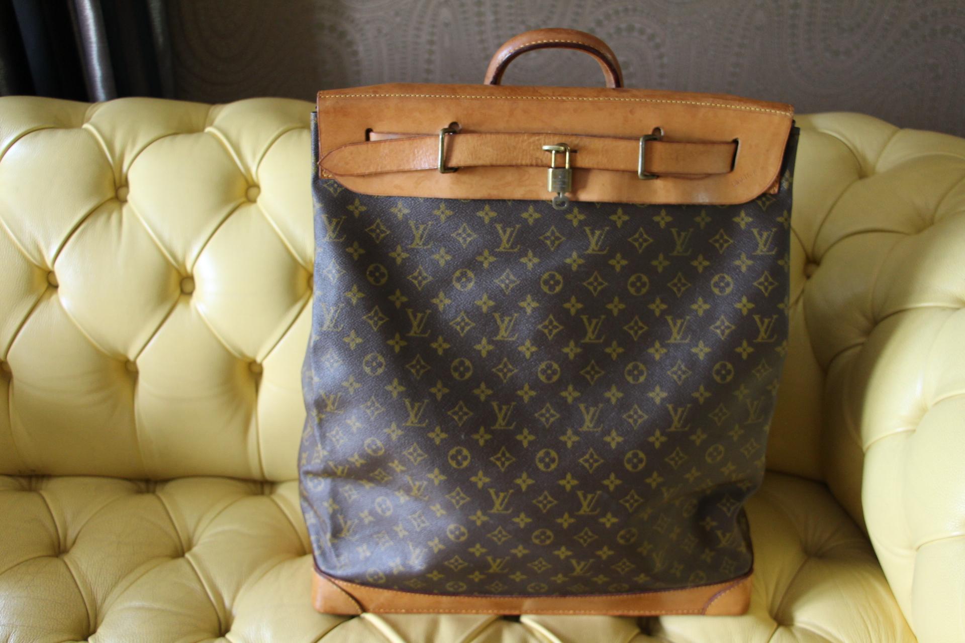 Louis Vuitton Monogram Steamer Bag 45 In Good Condition In Saint-Ouen, FR