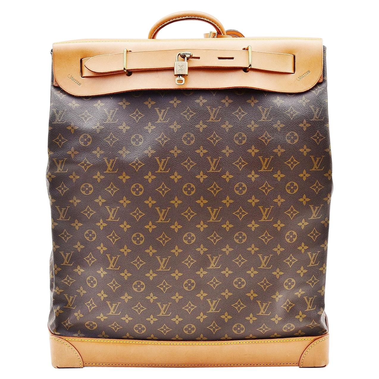 Louis Vuitton Steamer Tote Monogram Black in Cowhide Leather with  Black-tone - US