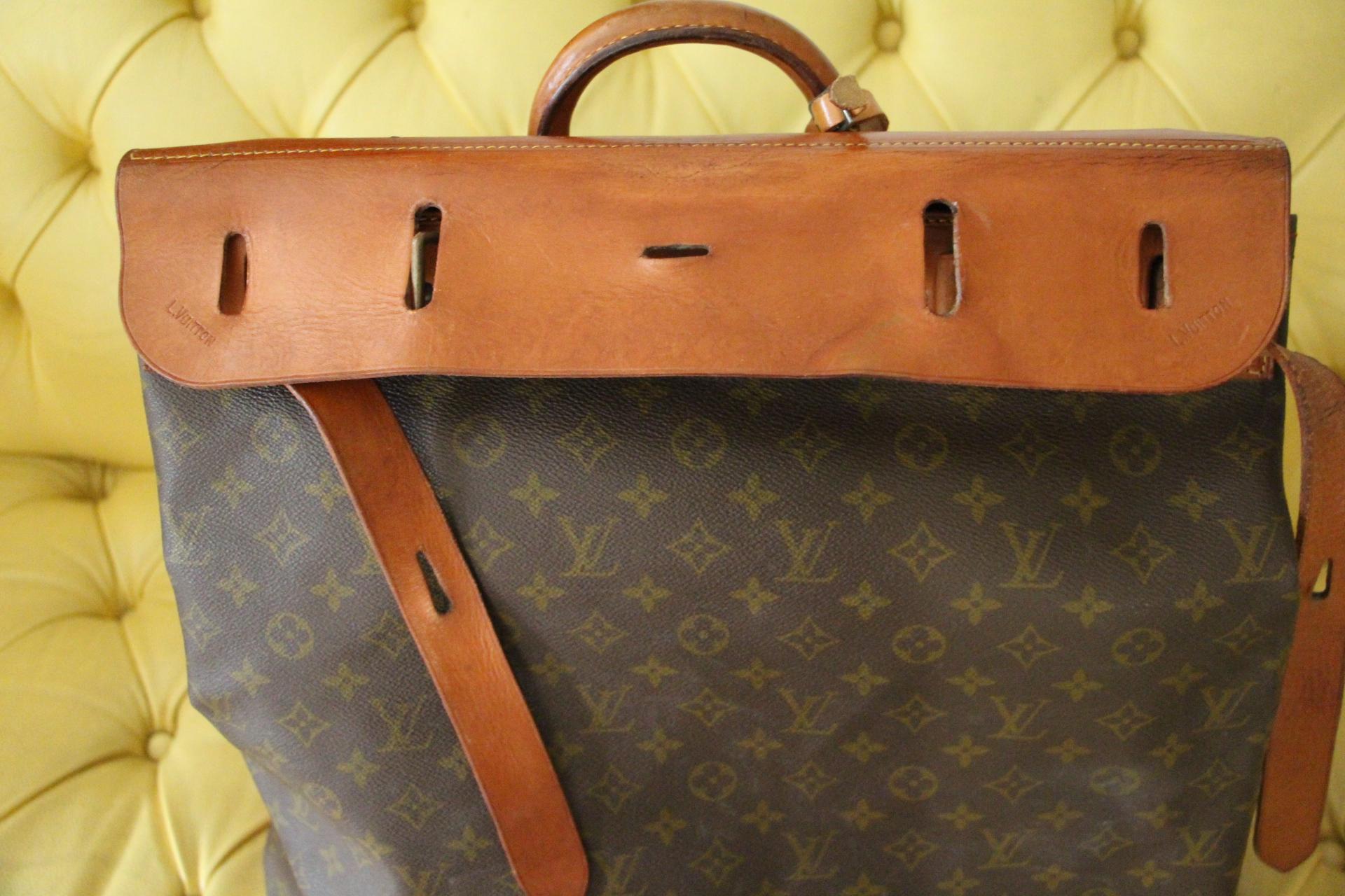 Louis Vuitton Monogram Steamer Bag 45, Louis Vuitton travel Bag For Sale 6