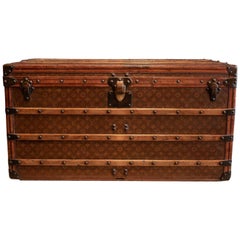 Antique Louis Vuitton Monogram Steamer Trunk, circa 1905