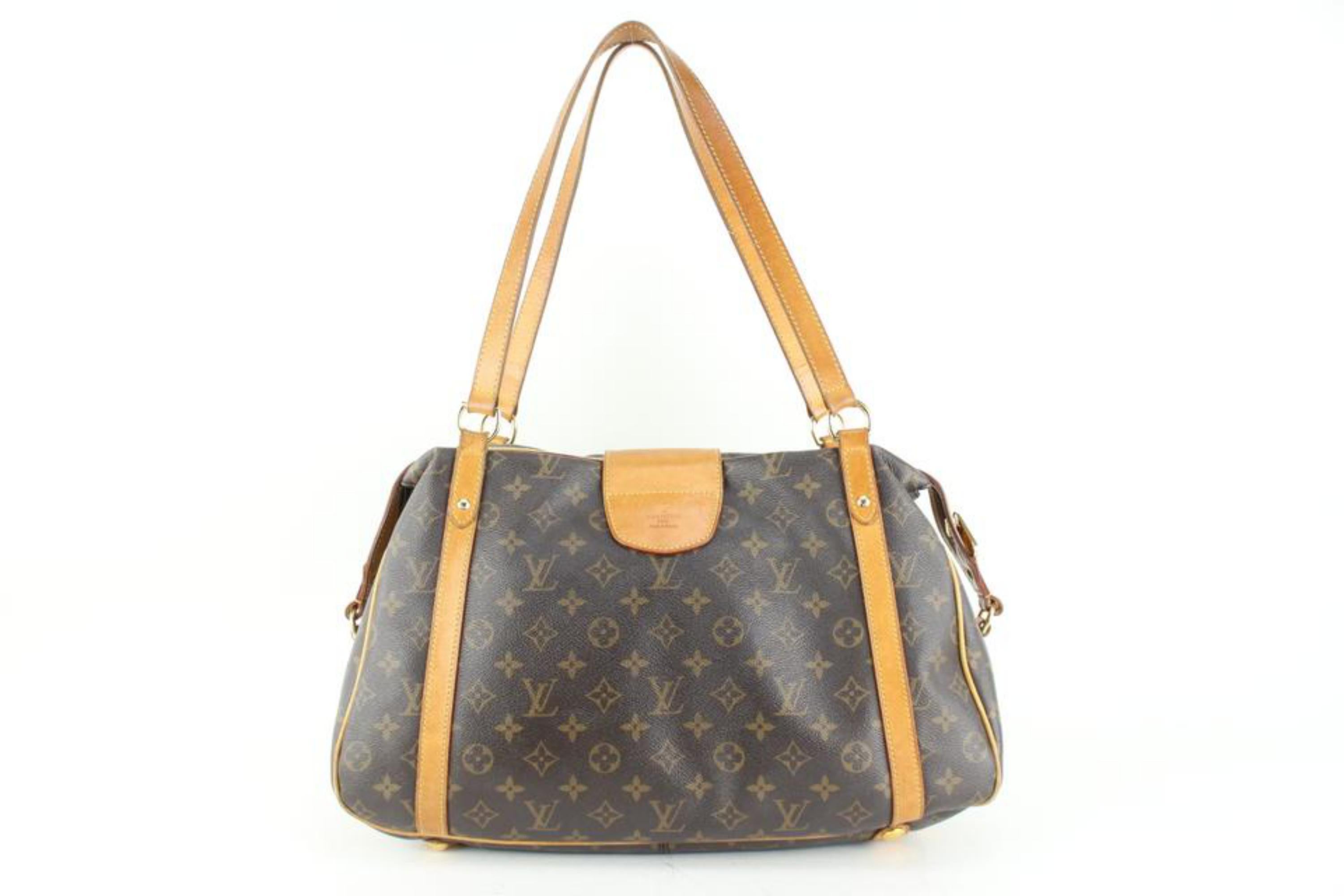 Women's Louis Vuitton Monogram Stresa GM Bowler Shoulder Bag 71lz66s For Sale