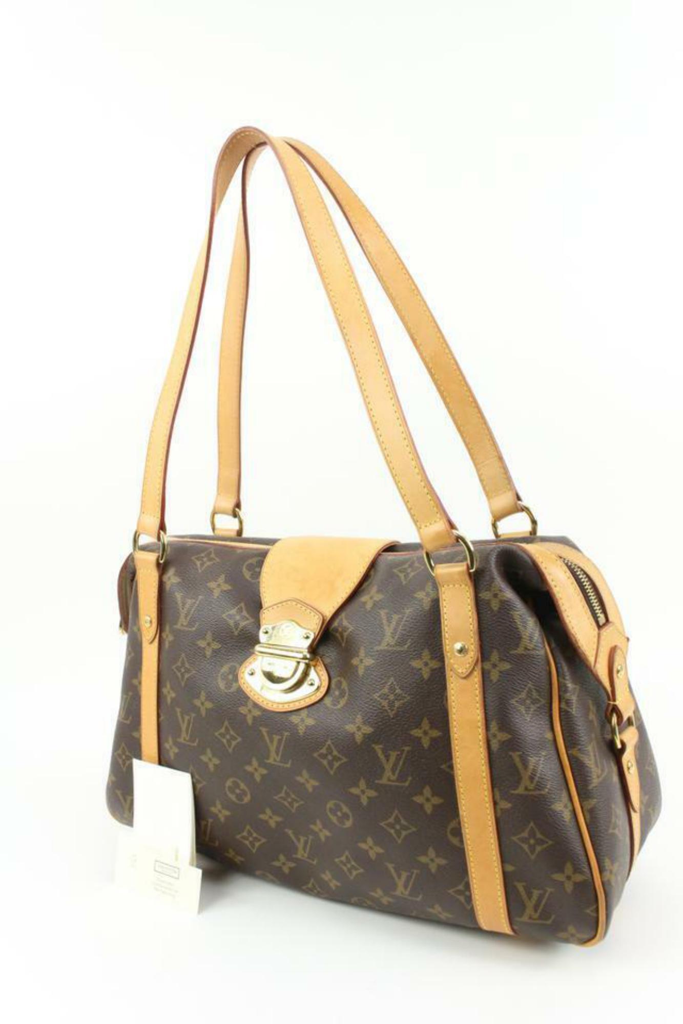 Louis Vuitton Monogram Stresa PM Bowler Shoulder Bag 32L26a For Sale 7