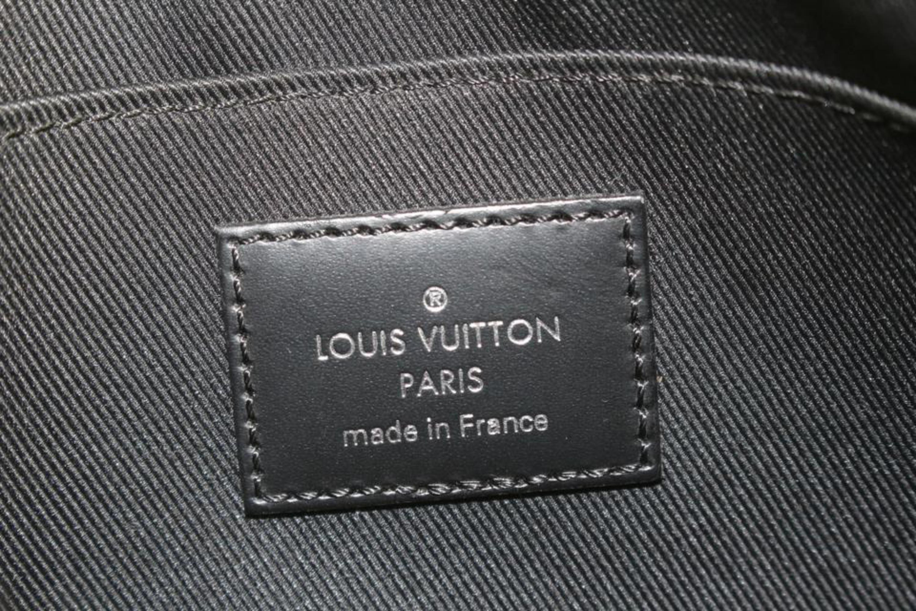 Louis Vuitton Monogram Stripe Pochette Plate MM Zip Pouch 1130lv28 3