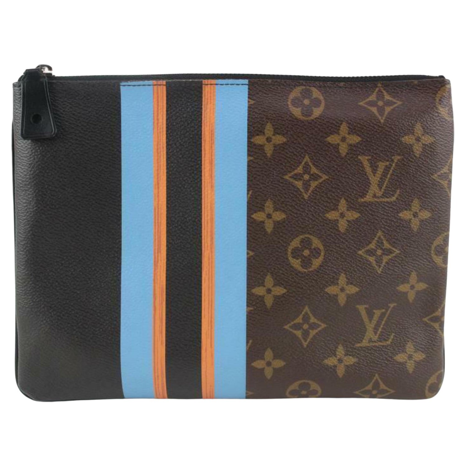 Book Chain Wallet Monogram Reverse Canvas Brown For Women 7.9in