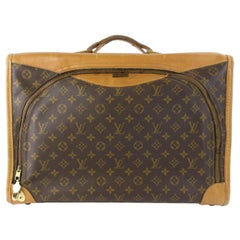 Vintage Louis Vuitton Monogram Suitcase 10lz0717 Brown Coated Canvas Weekend/Travel Bag