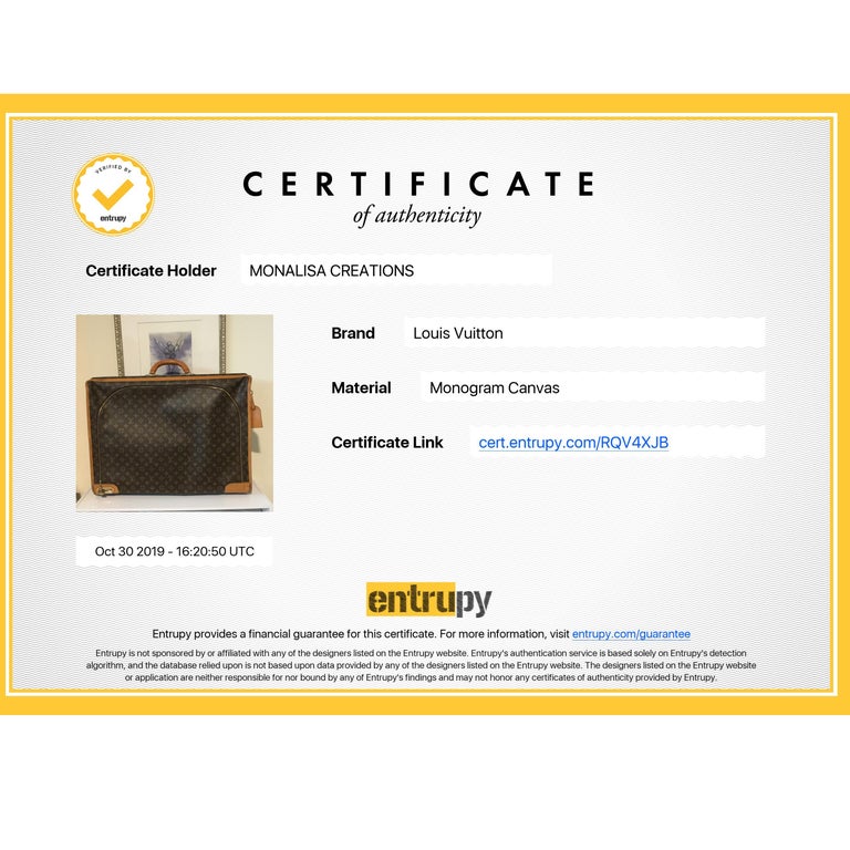 Louis Vuitton Monogram Suitcase Large Luggage with Combination Lock and