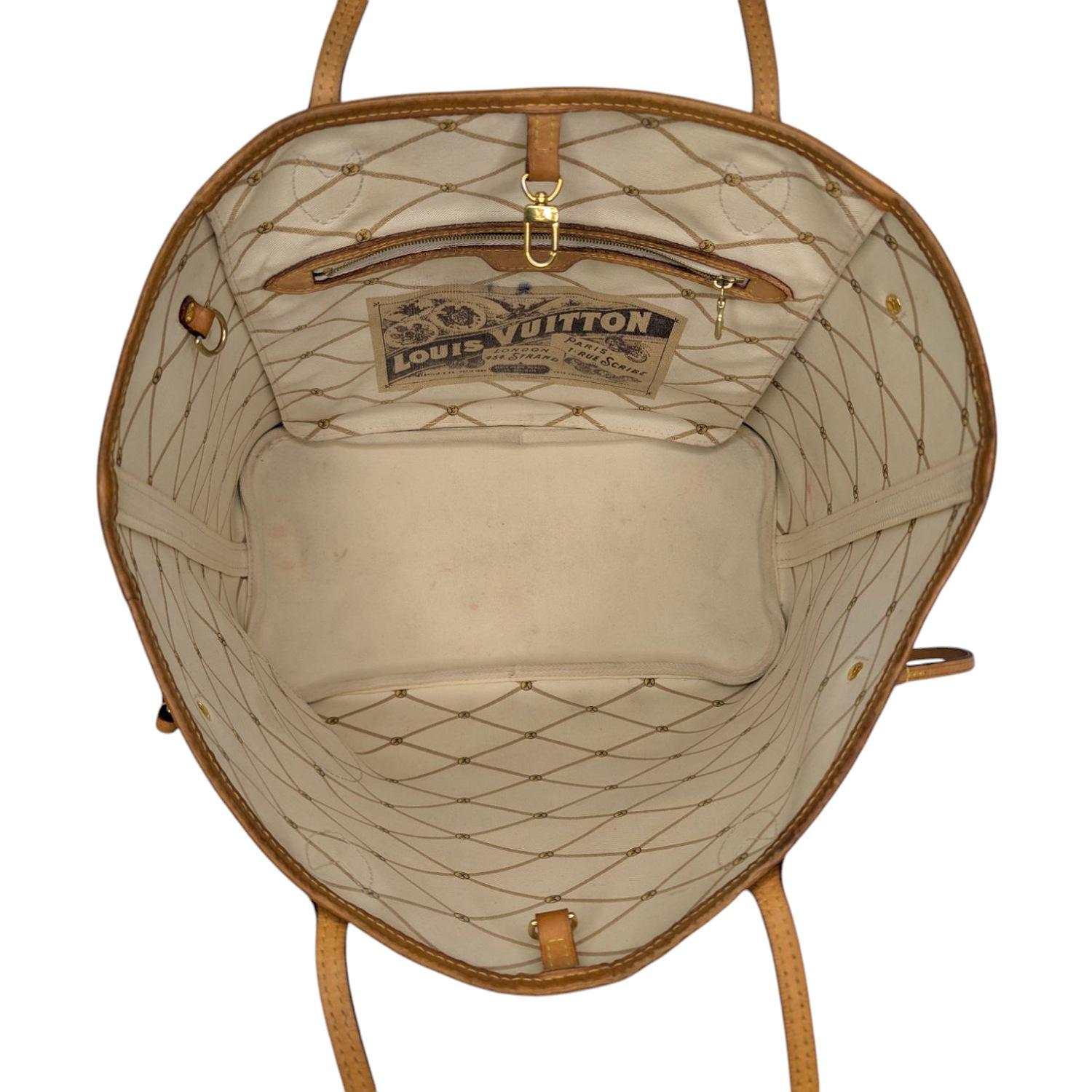 Louis Vuitton Monogram Summer Trunks Limited Edition Neverfull MM Tote For Sale 1