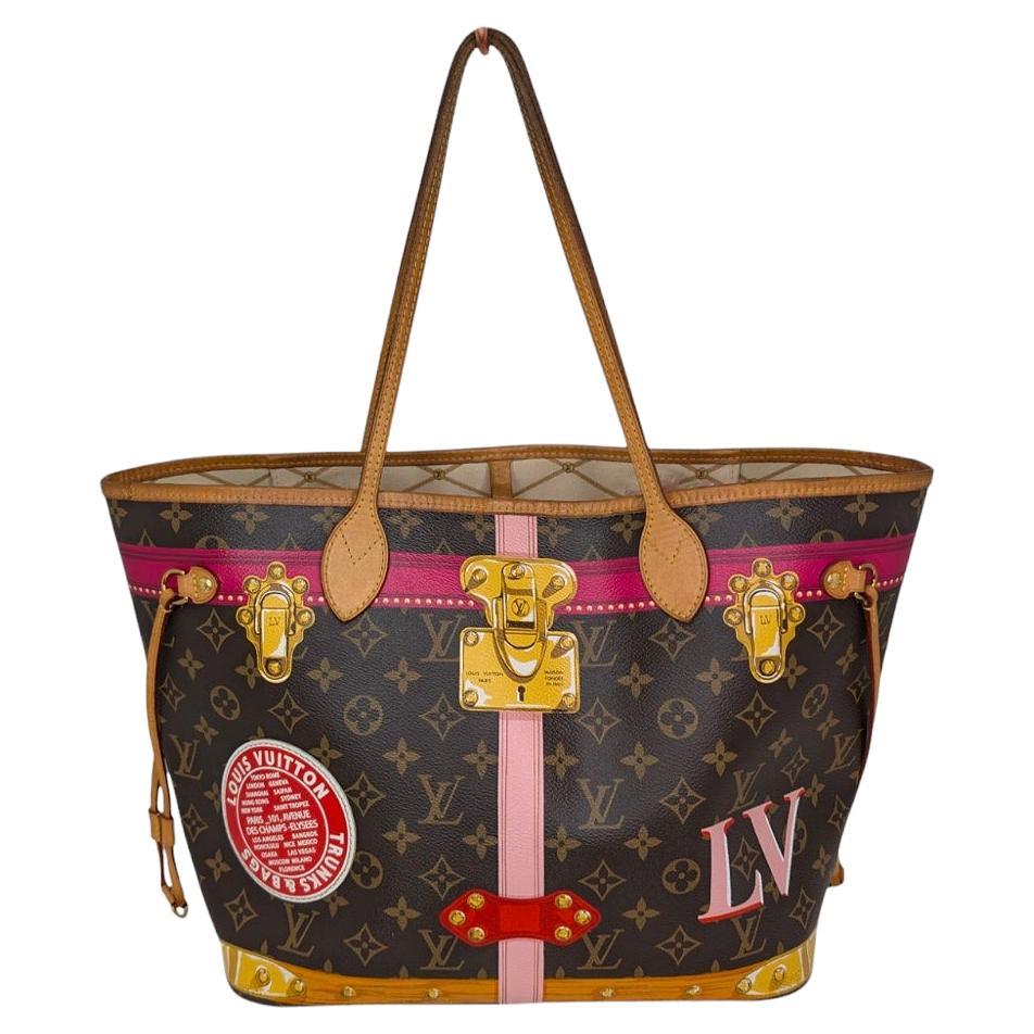 Louis Vuitton Monogram Summer Trunks Limited Edition Neverfull MM Tote For Sale
