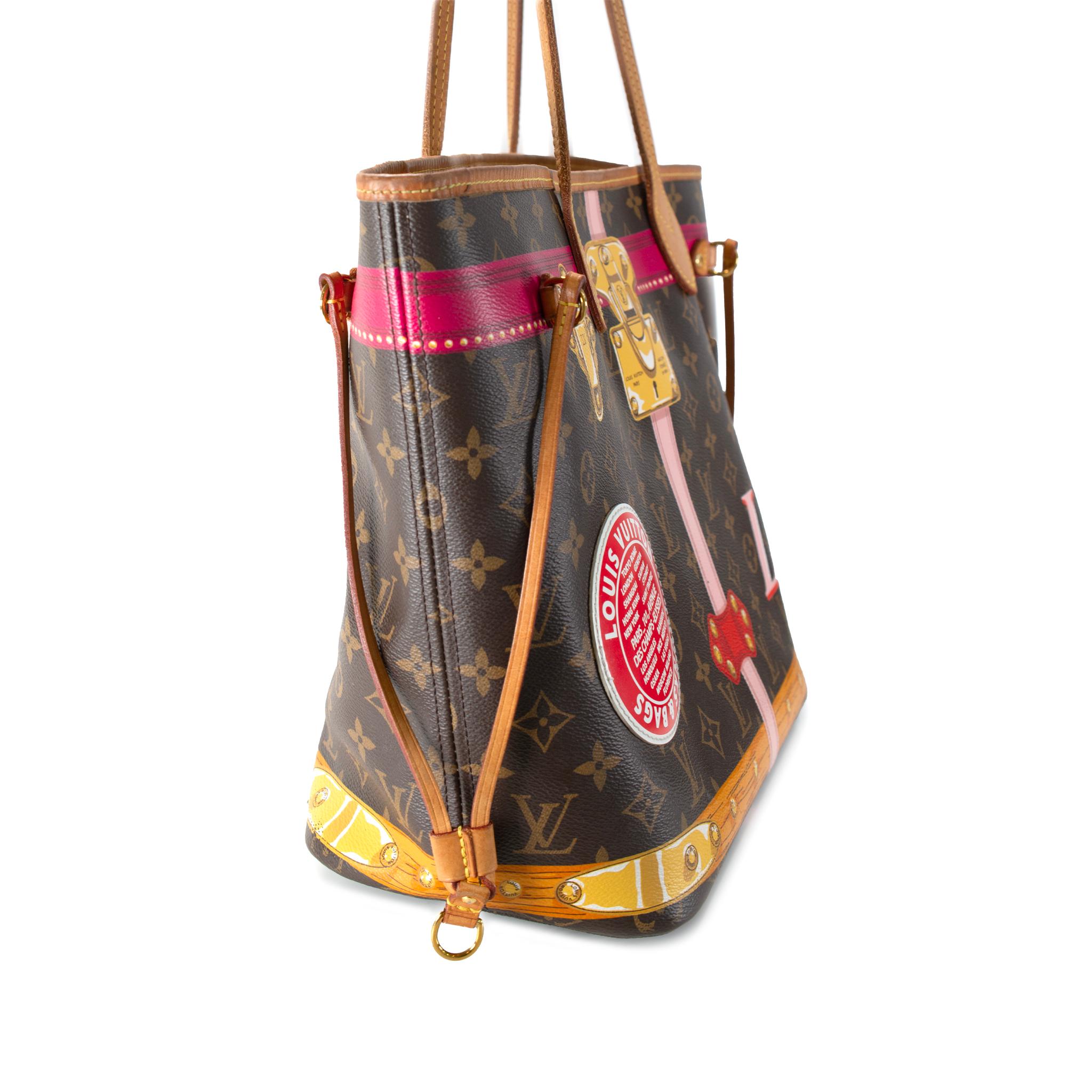 Louis Vuitton Monogram Summer Trunks Neo Neverfull MM M41390 Tote Handbag Excellent état - En vente à Houston, US