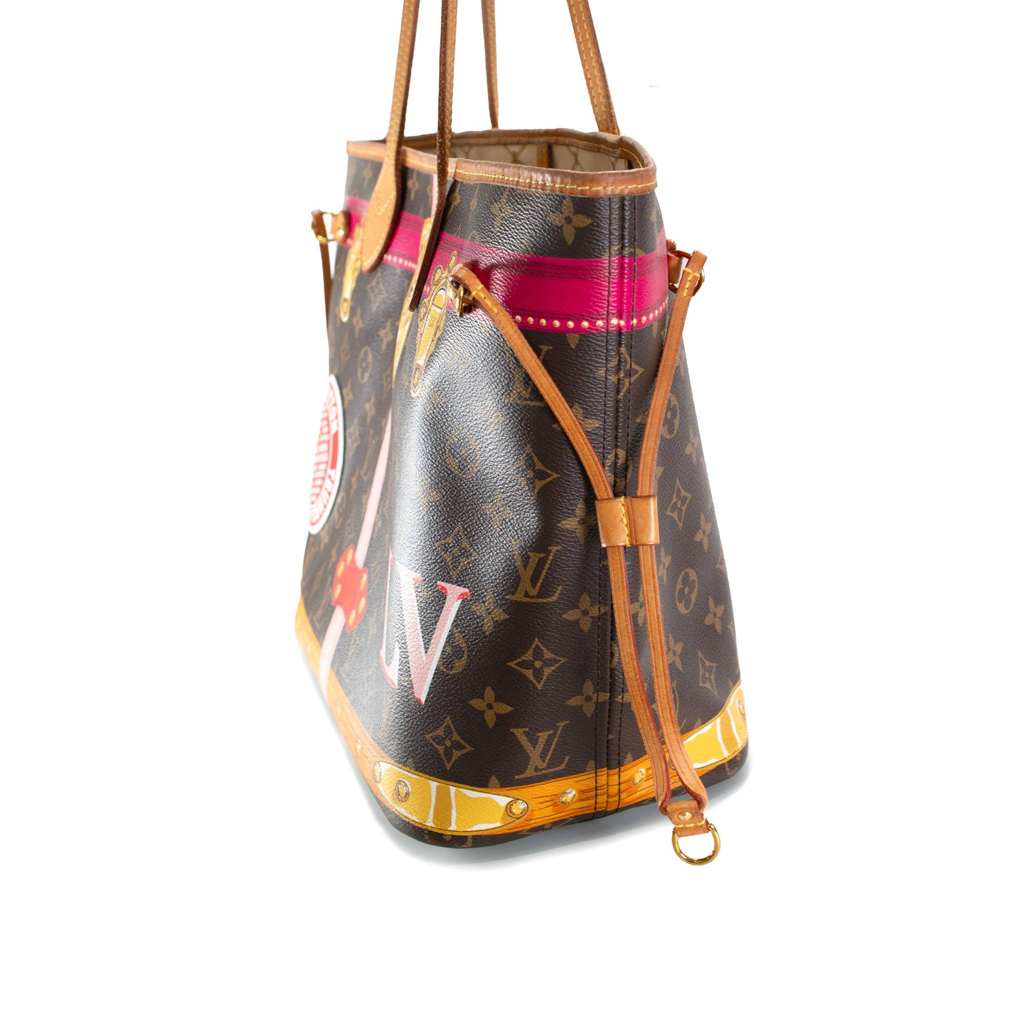 Louis Vuitton Monogram Summer Trunks Neo Neverfull MM M41390 Tote Handbag Pour femmes en vente