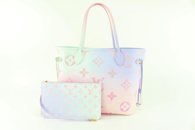 Louis Vuitton Neverfull MM Sunrise Pastel in Coated Canvas with