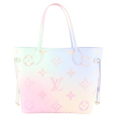 Louis Vuitton Monogram Sunrise Pastel Neverfull MM Tote Bag with Pouch 20lk517s