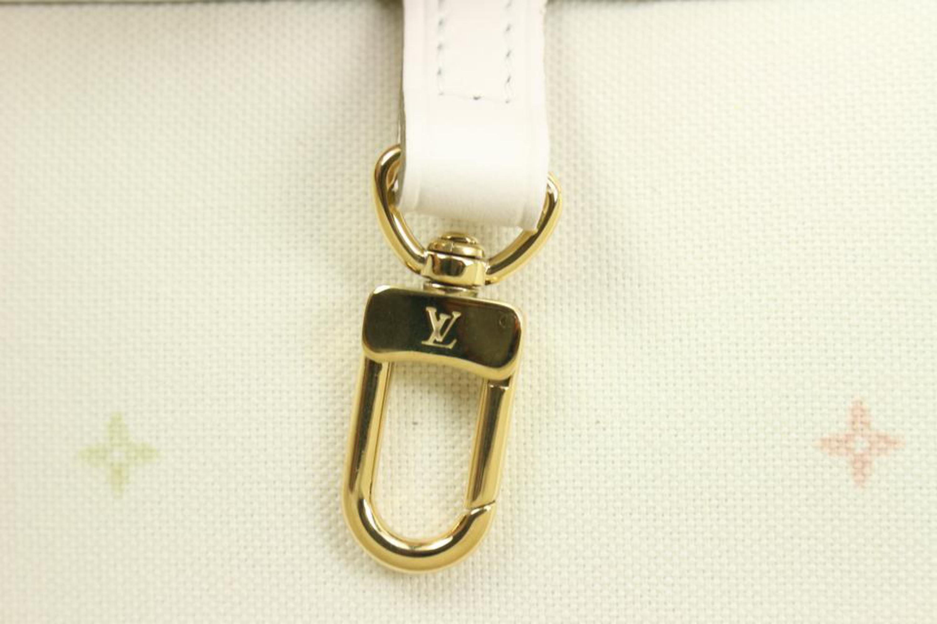 Louis Vuitton - Monogramme Sunset kaki  Sac fourre-tout Neverfull MM avec pochette 89lk412s en vente 6