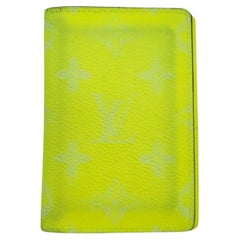 Louis Vuitton Monogram Taiga Pocket Organizer Yellow