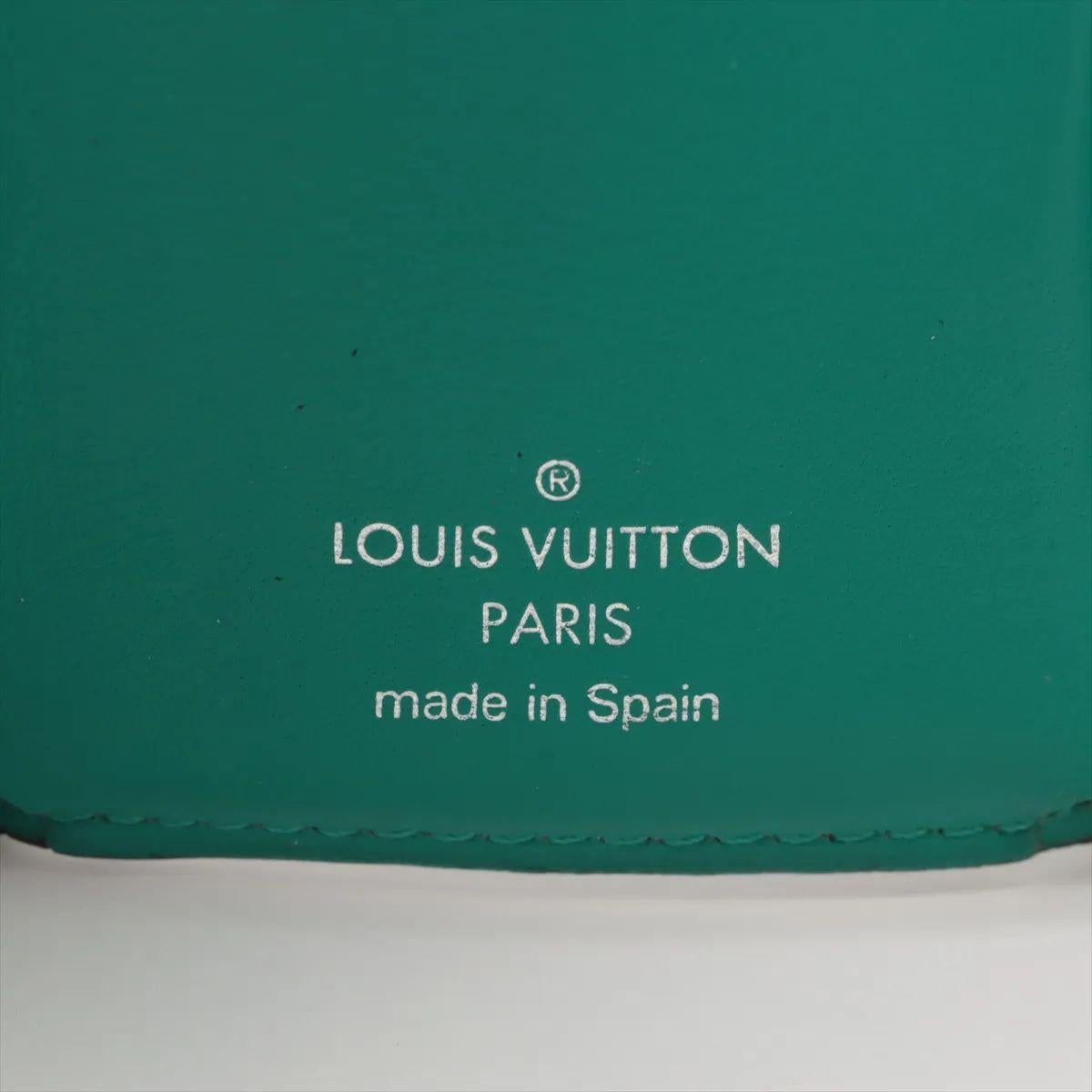 Louis Vuitton Monogram Taigarama Entdeckung kompakte Brieftasche Grün im Angebot 5