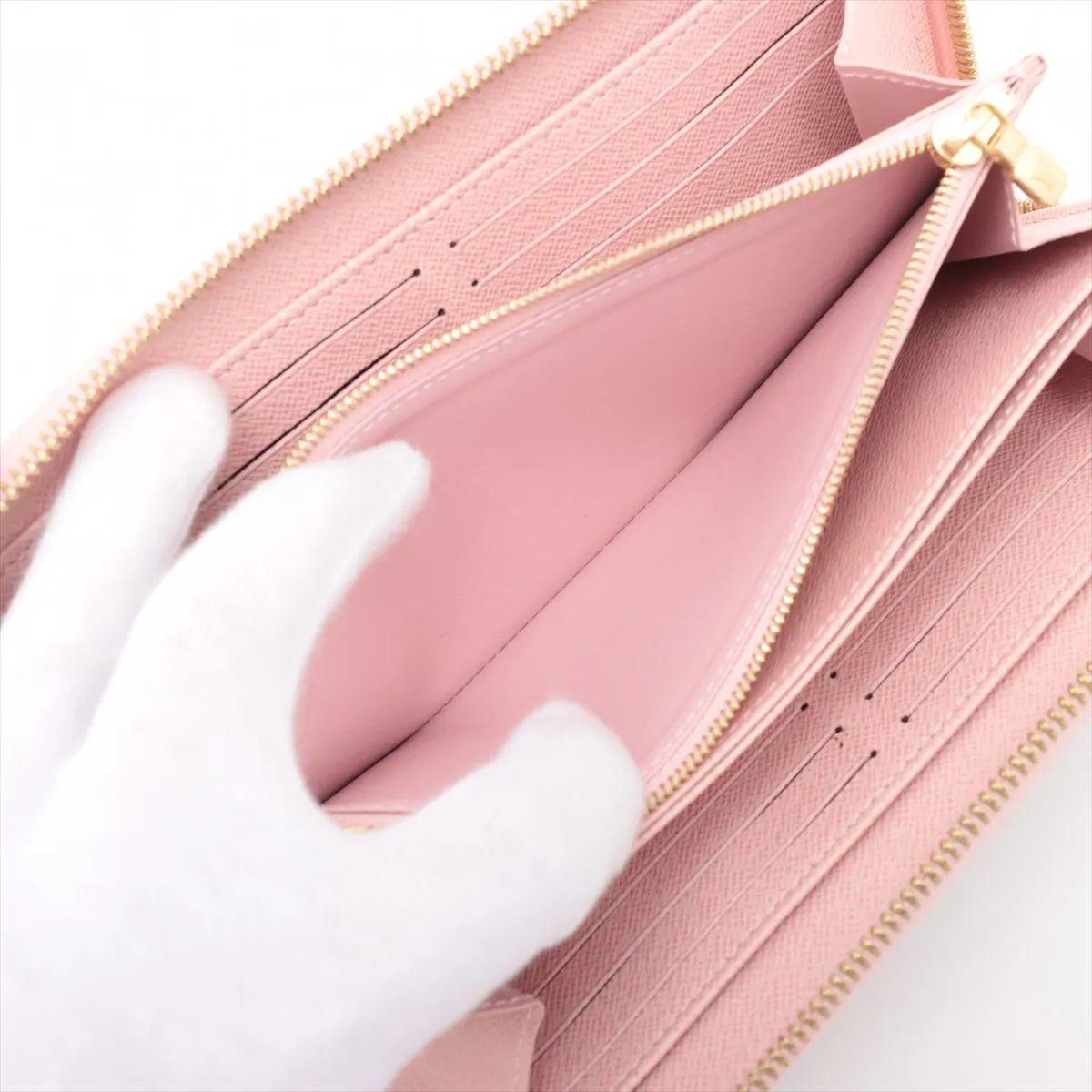 Louis Vuitton Portafoglio Monogram Tassel Zippy Rose Ballerine in vendita 5