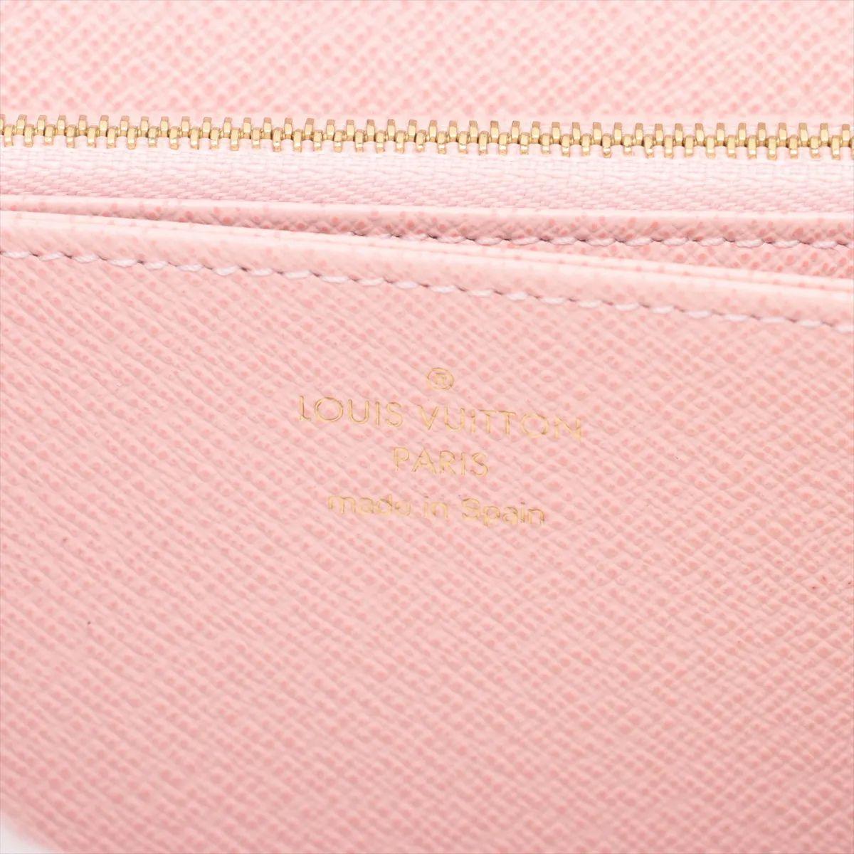 Louis Vuitton Portafoglio Monogram Tassel Zippy Rose Ballerine in vendita 6