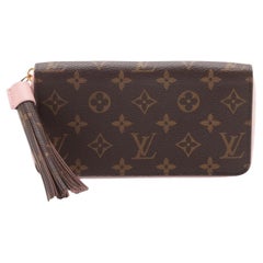 Louis Vuitton Monogram Quaste Zippy Brieftasche Rose Ballerine