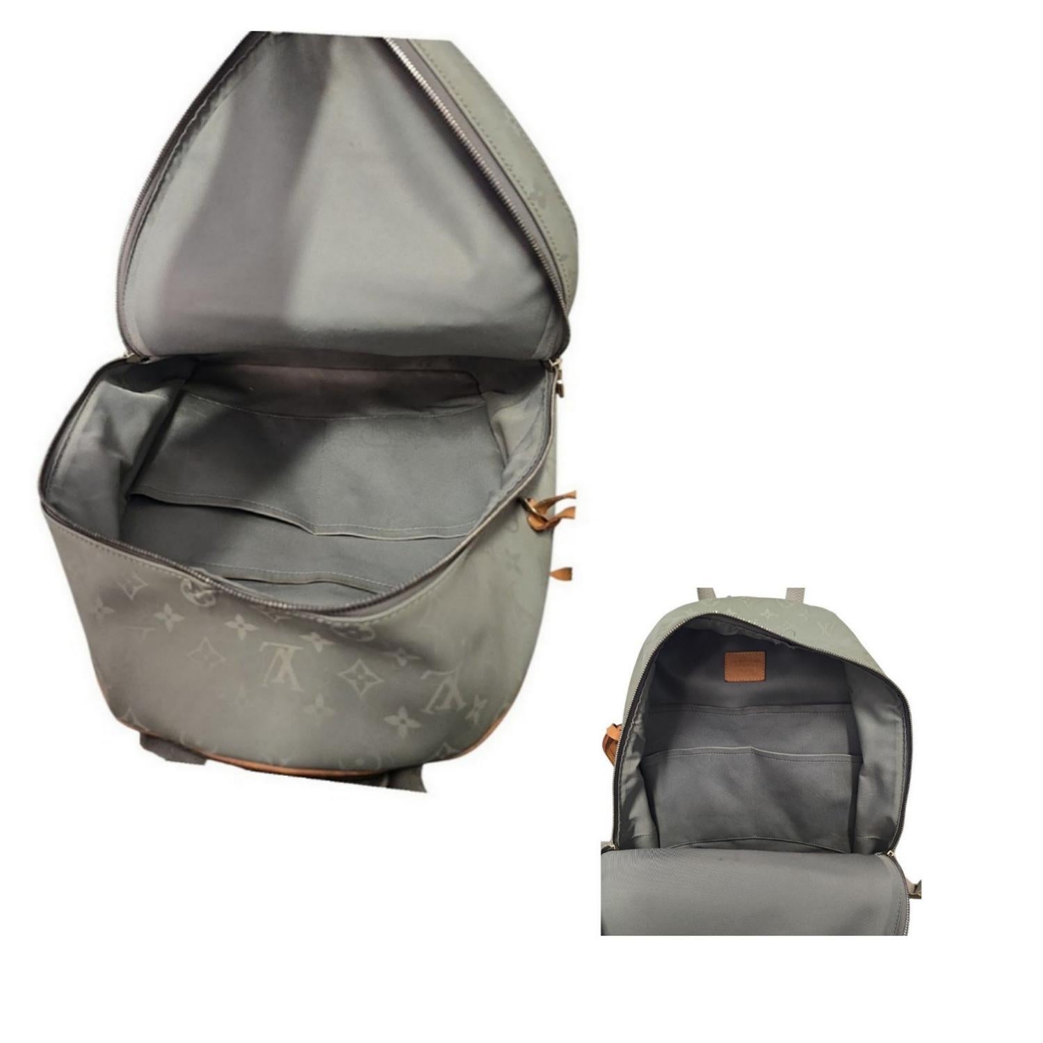 Louis Vuitton Monogram Titanium Backpack PM en vente 1