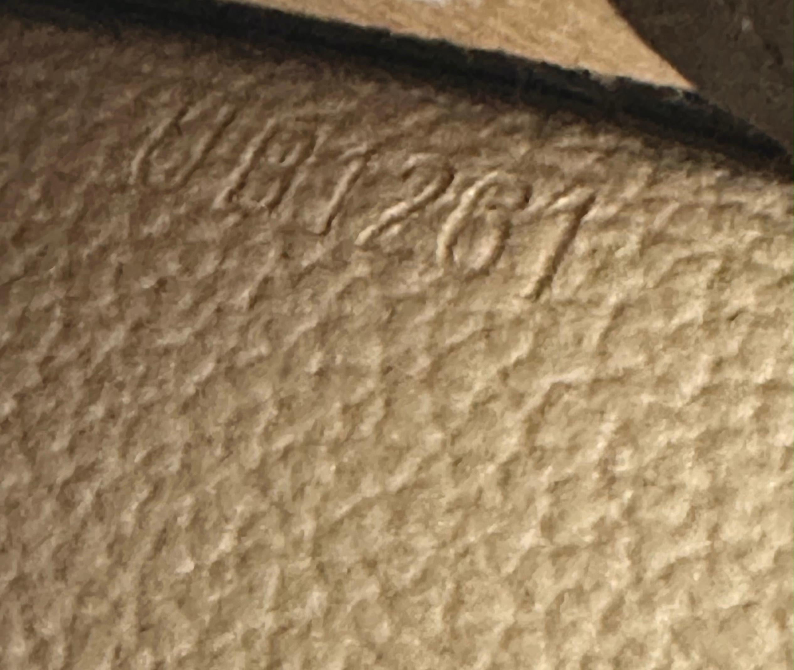 LOUIS VUITTON Monogram Toiletry Pouch 15 Canvas Case Bag Zipper Vachetta Leather 5