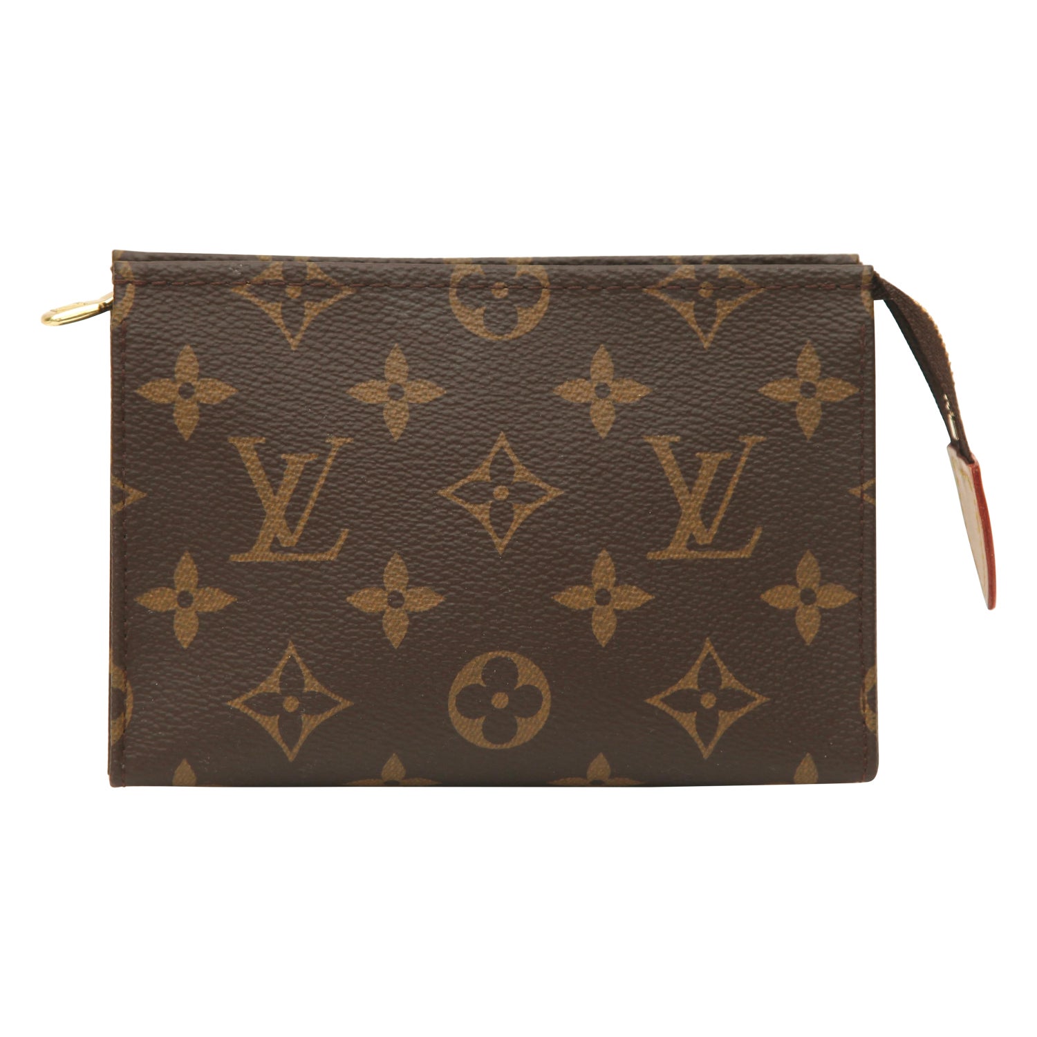 LOUIS VUITTON Brown Monogram Fabric Gold Chain Strap Mini Purse Wallet Pouch  Bag at 1stDibs