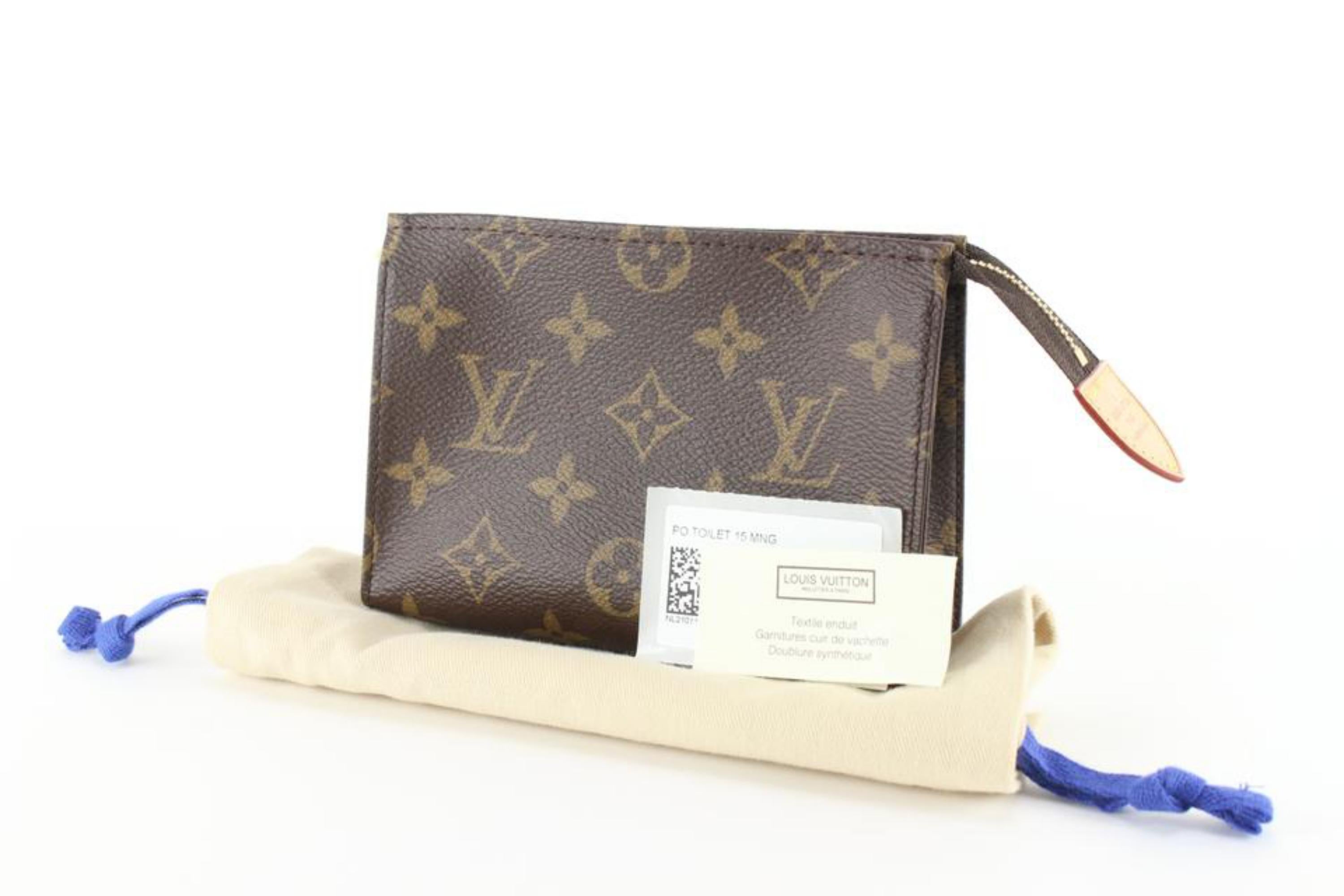 Louis Vuitton Monogram Toiletry Pouch 15 Cosemtic Pouch Pochette Toilette 17lk81 4