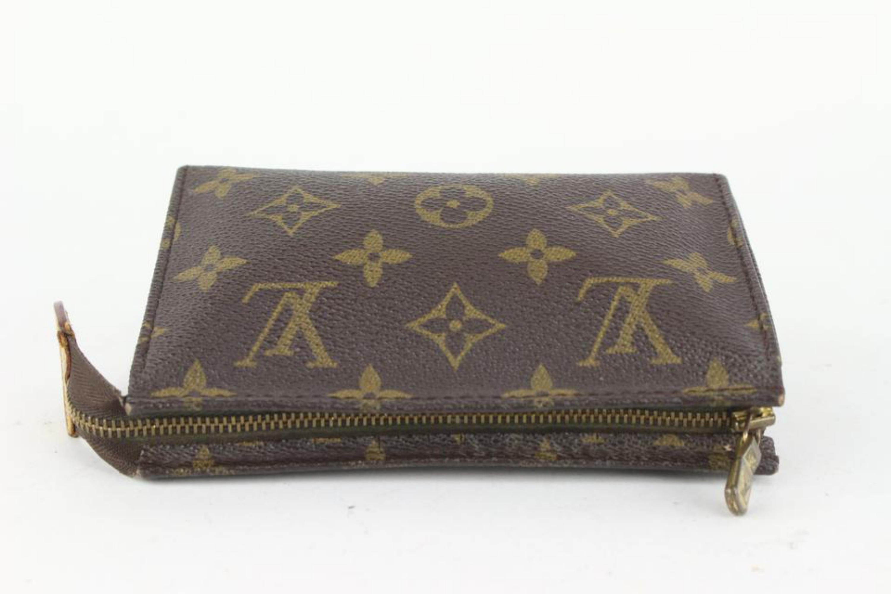 Louis Vuitton Monogram Toiletry Pouch 15 Cosmetic Case Poche Toilette 927lv31 For Sale 3