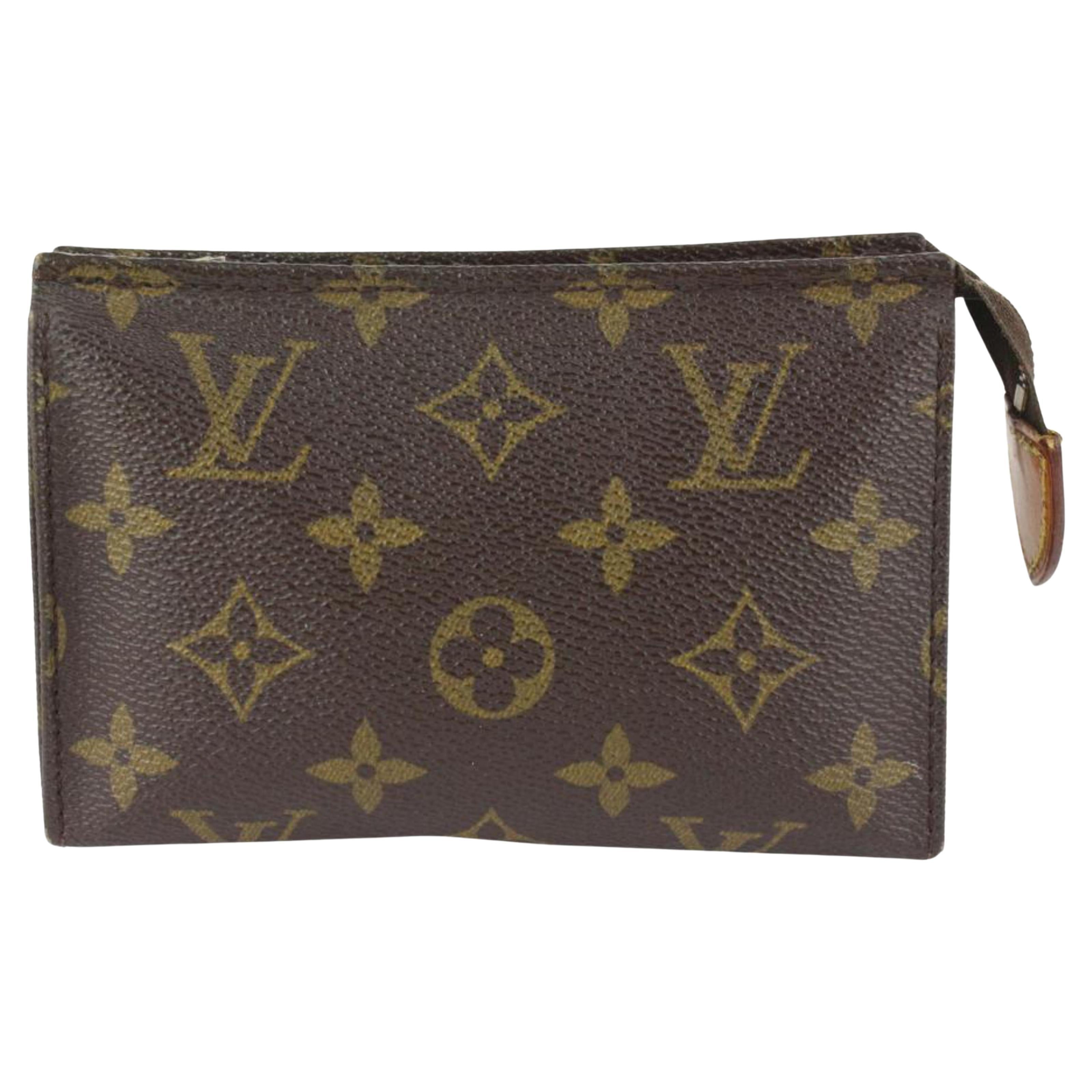 Louis Vuitton Monogram Toiletry Pouch 15 Cosmetic Case Poche Toilette 927lv31