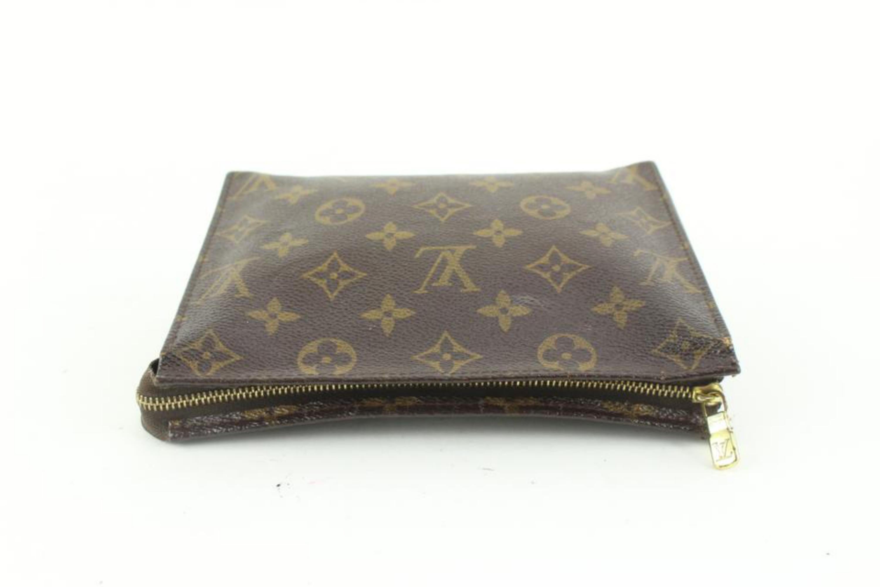 Louis Vuitton Monogramme Pochette de toilette 19 Coffret à cosmétiques Poche 16lv27 en vente 3