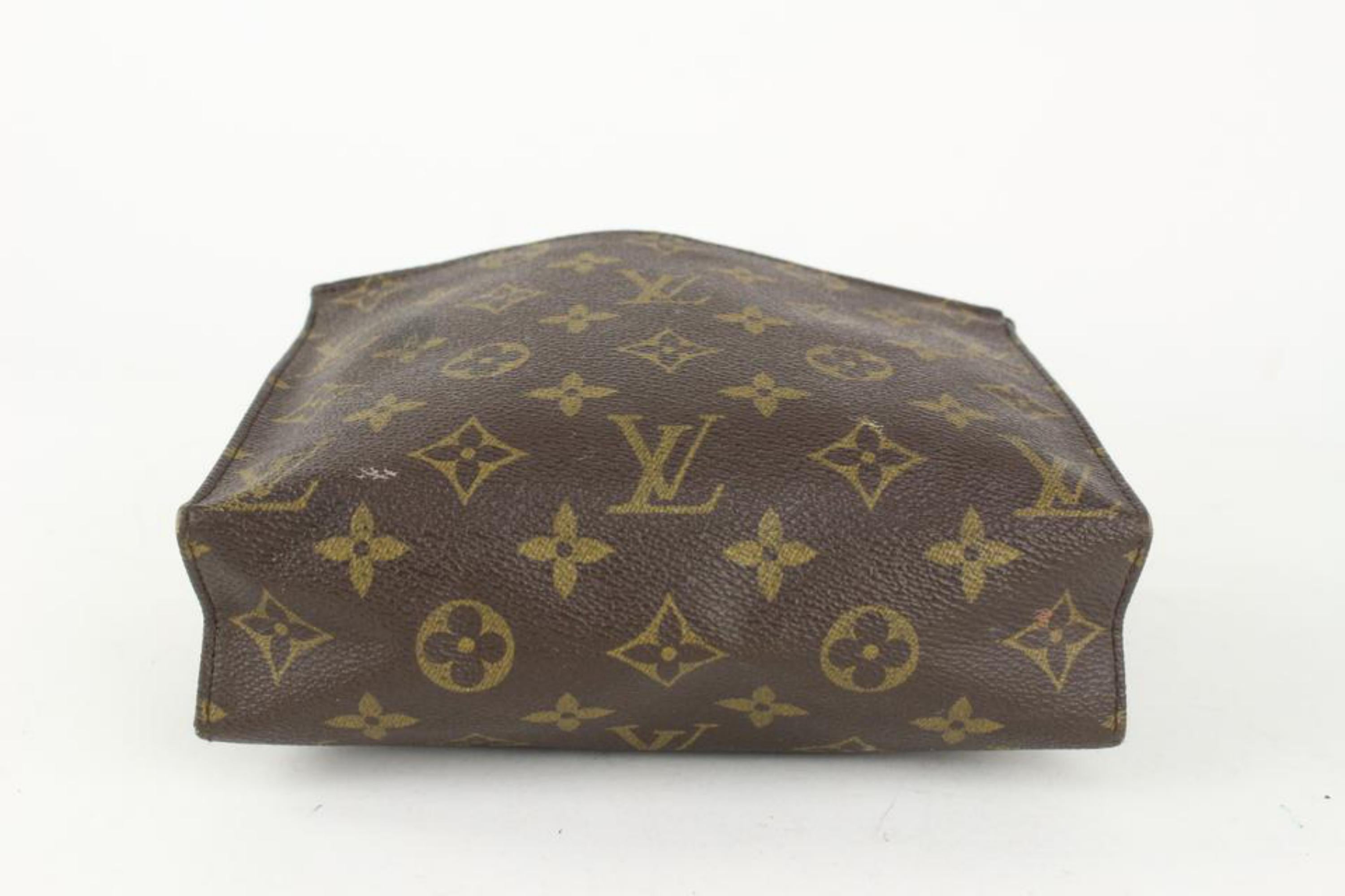 Louis Vuitton Monogram Toiletry Pouch 19 Poche Toilette Pochette 1025lv28 For Sale 1