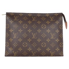 Used Louis Vuitton Monogram Toiletry Pouch 26 Cosmetic Bag