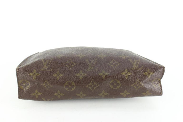 Louis Vuitton Toiletry Pouch 26 Monogram Brown in Coated Canvas