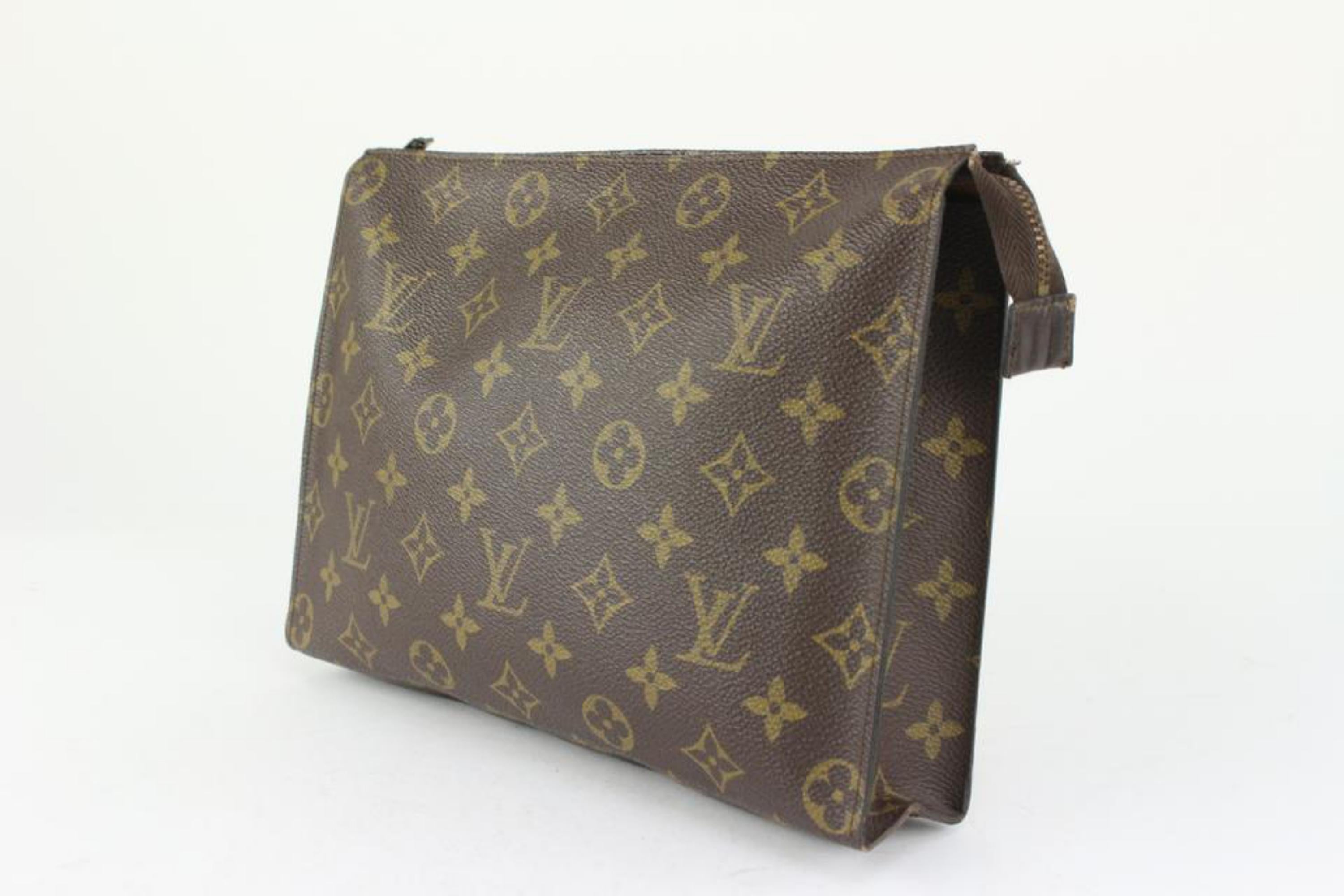 Louis Vuitton Monogram Toiletry Pouch 26 Pochette Toilette Cosmetic Case 1119lv4 4
