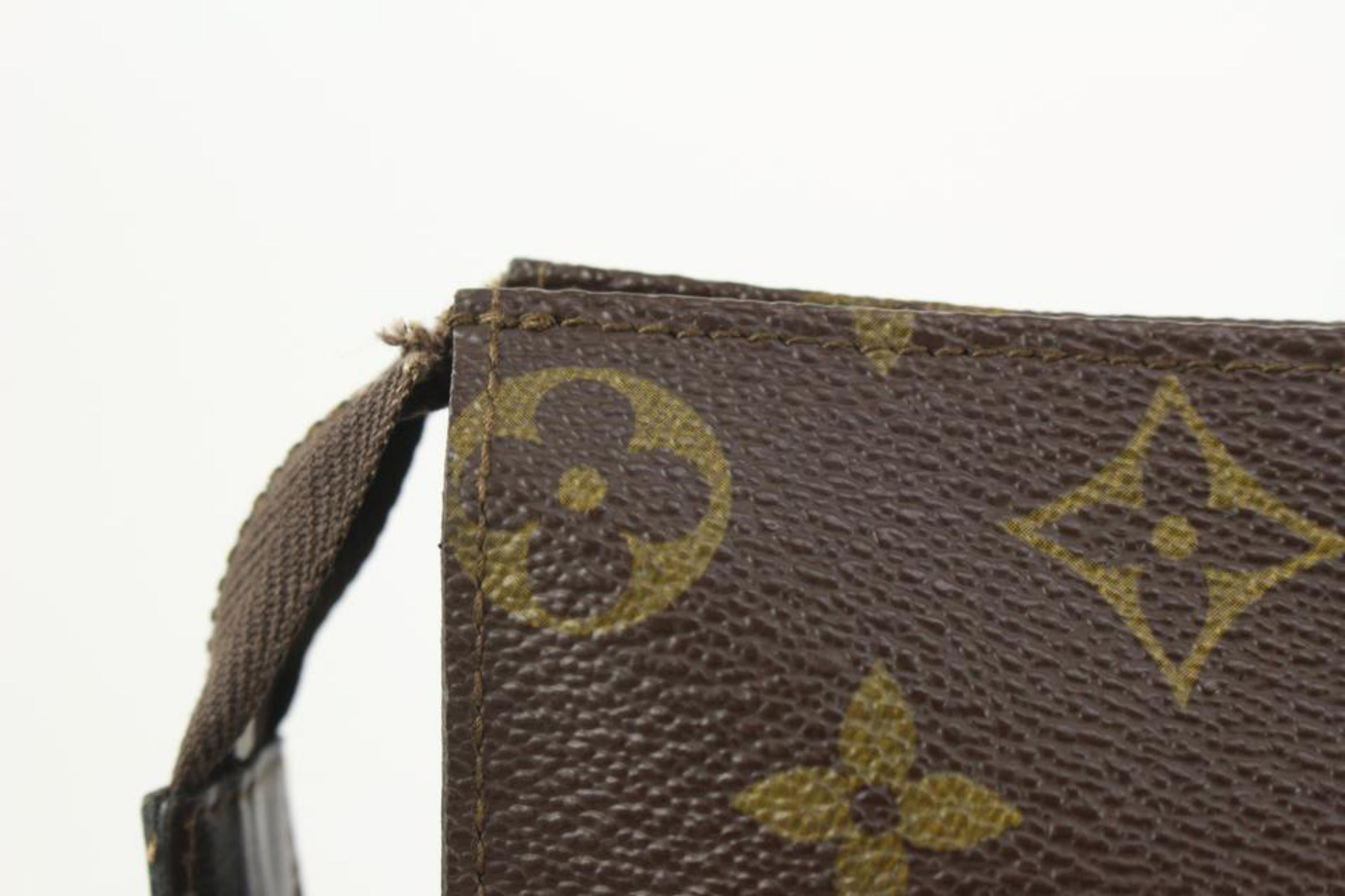 Black Louis Vuitton Monogram Toiletry Pouch 26 Pochette Toilette Cosmetic Case 1119lv4