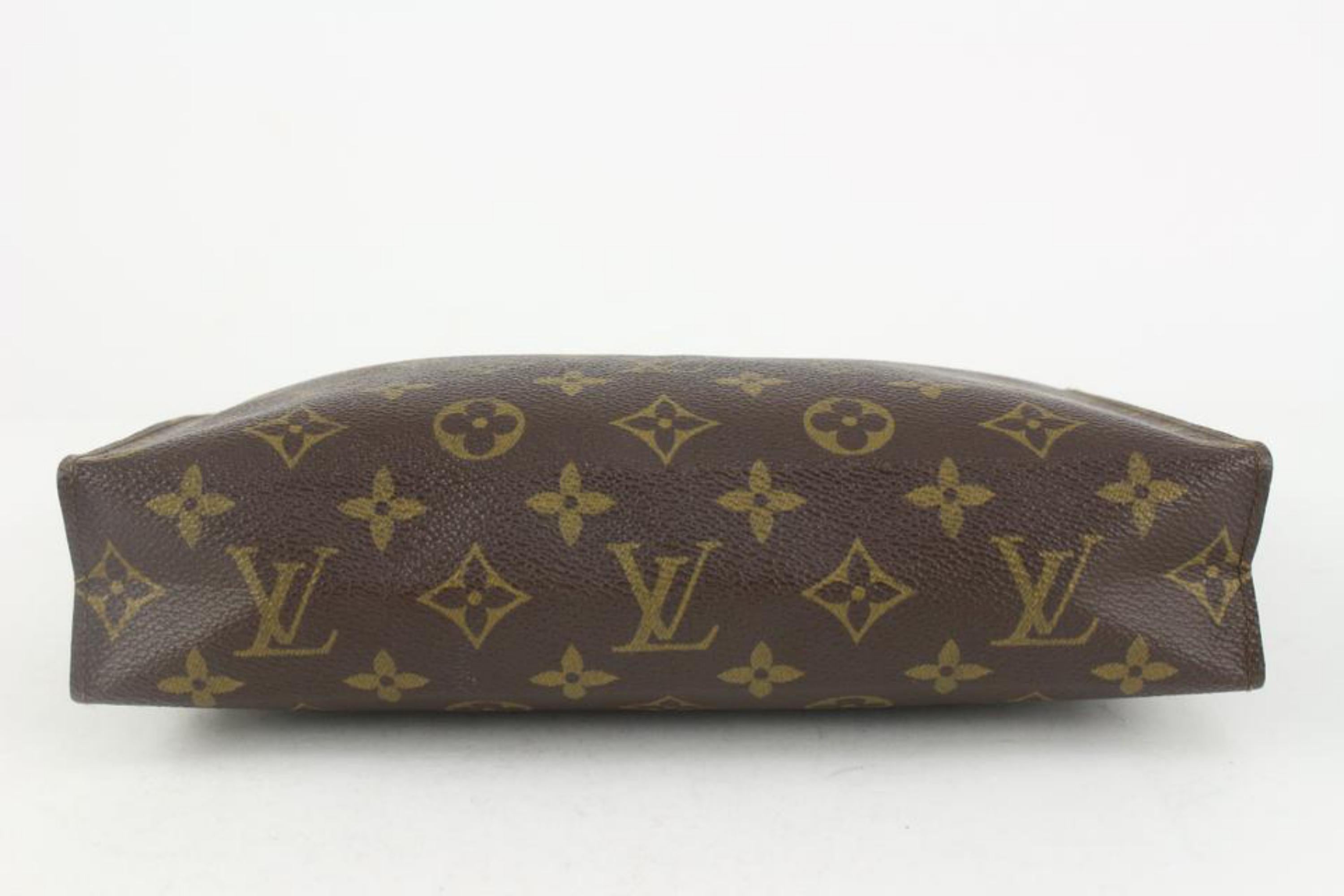 Louis Vuitton Monogram Toiletry Pouch 26 Pochette Toilette Cosmetic Case 1119lv4 In Good Condition In Dix hills, NY