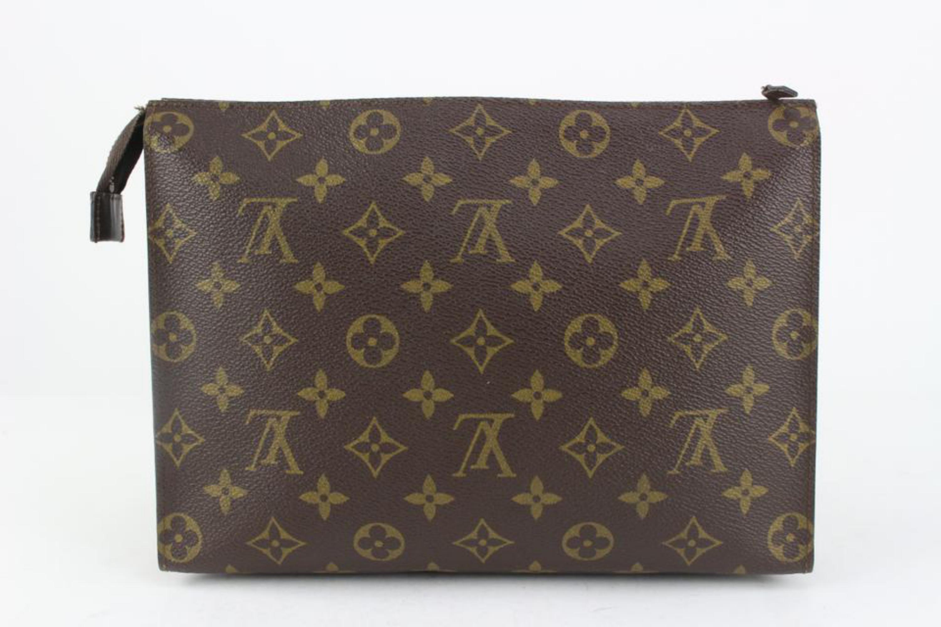 Women's Louis Vuitton Monogram Toiletry Pouch 26 Pochette Toilette Cosmetic Case 1119lv4