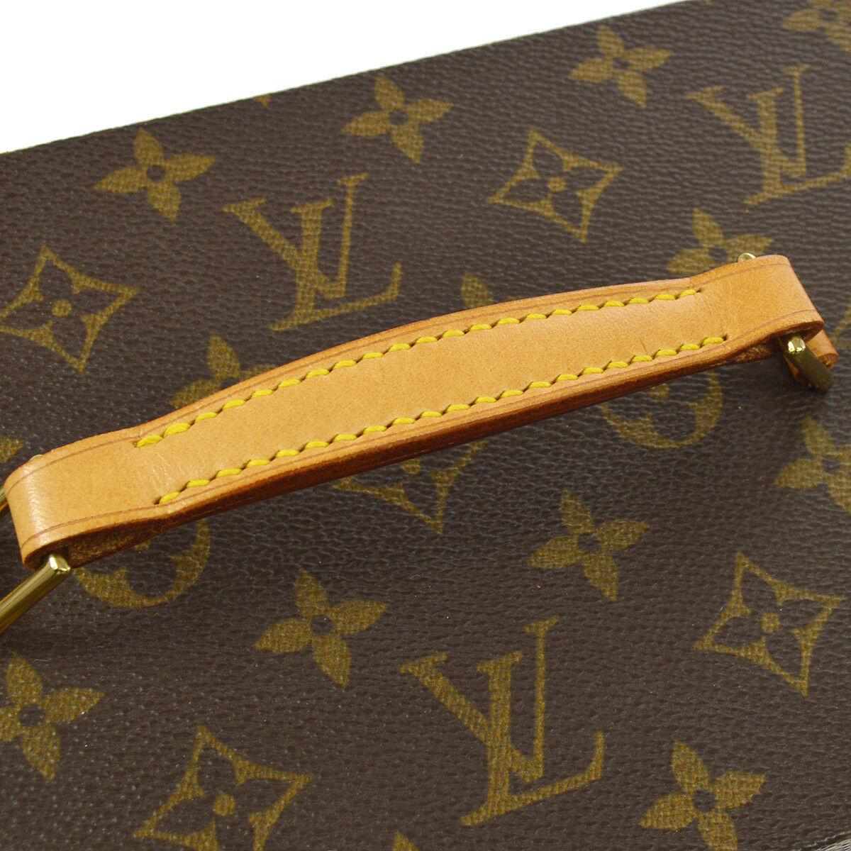 Louis Vuitton Monogram Canvas Men's Women's Jewelry Evening Travel Top Handle Storage Bag Case With Keys 

Monogram canvas
Leather
Leather lining
Date code present
Made in France
Handle drop 2