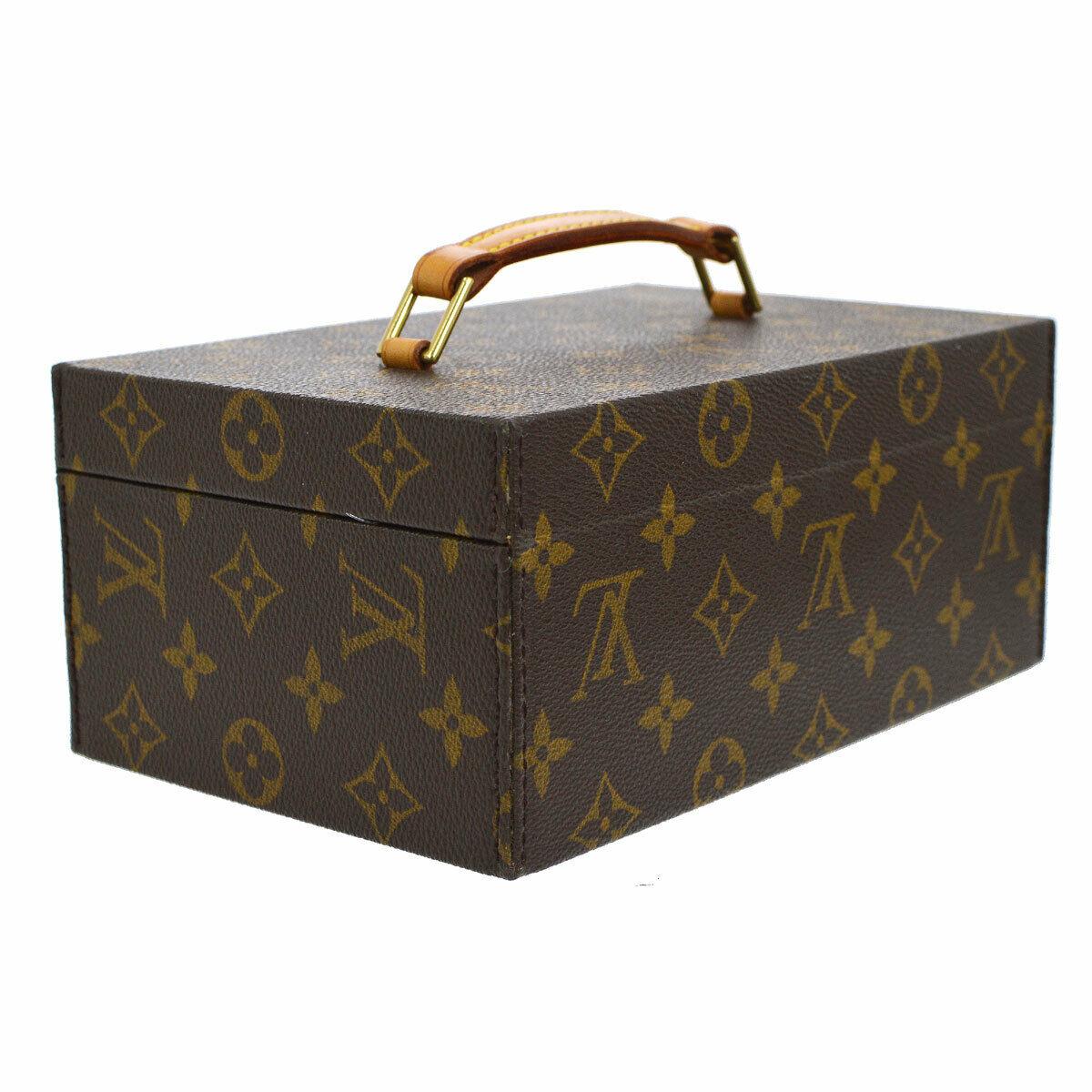 Louis Vuitton Monogram Top Handle Men's Women's Jewelry Travel Storage Case Bag In Good Condition In Chicago, IL