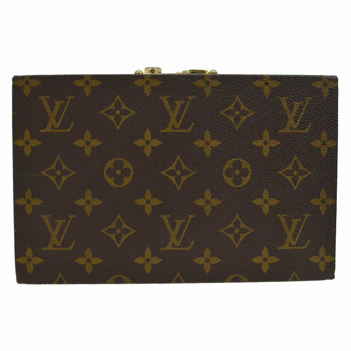 Women's or Men's Louis Vuitton Monogram Top Handle Men's Women's Jewelry Travel Storage Case Bag