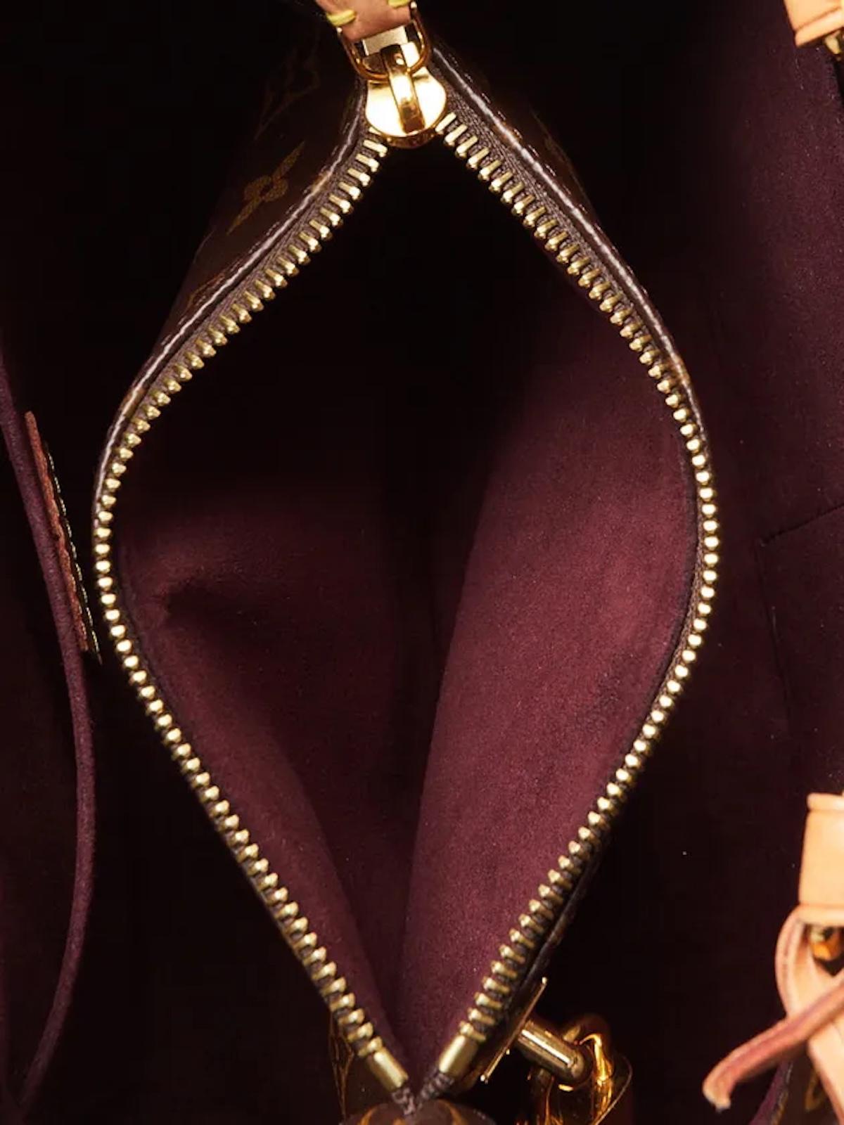 Louis Vuitton Monogram Top Handle Montaigne BB Bag For Sale 5