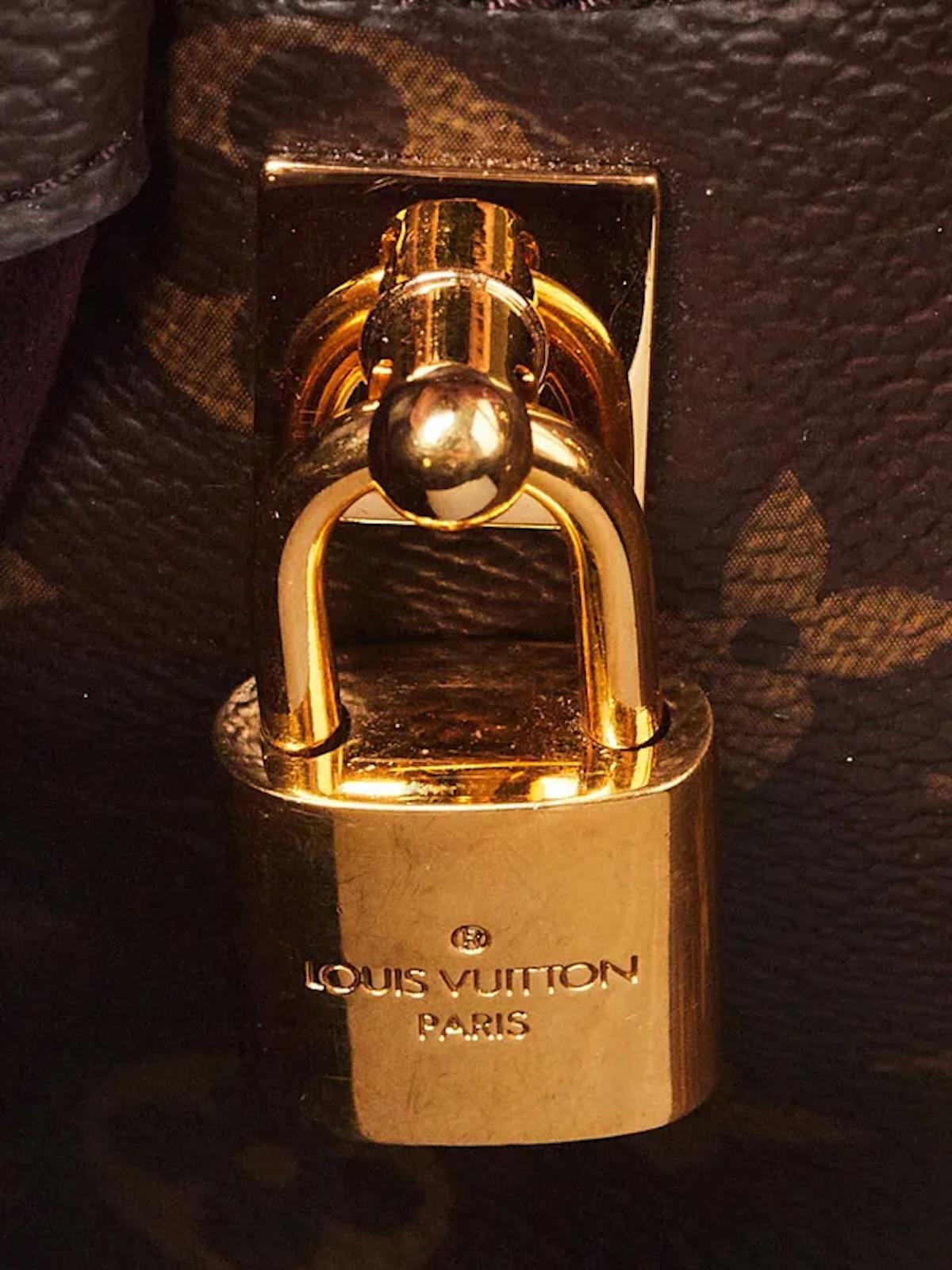 Louis Vuitton Monogram Top Handle Montaigne BB Bag For Sale 6