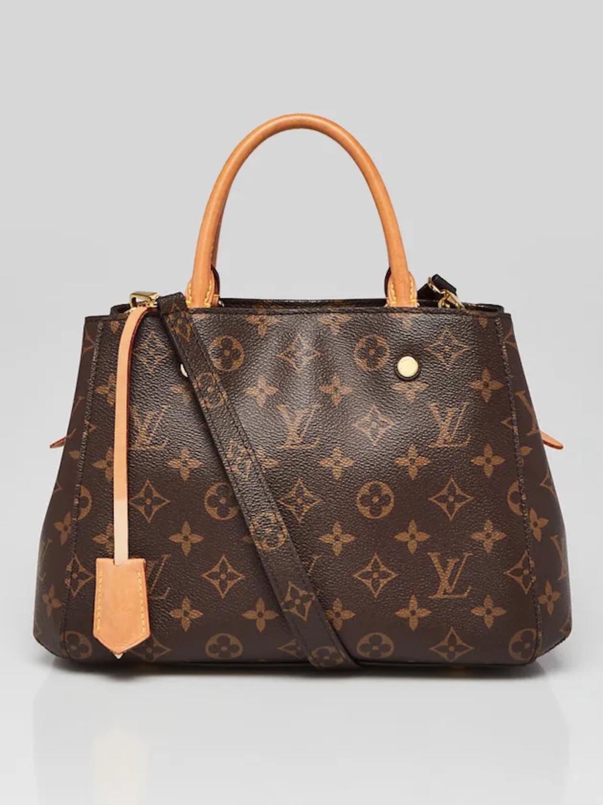 Louis Vuitton Monogram Top Handle Montaigne BB Bag For Sale 7