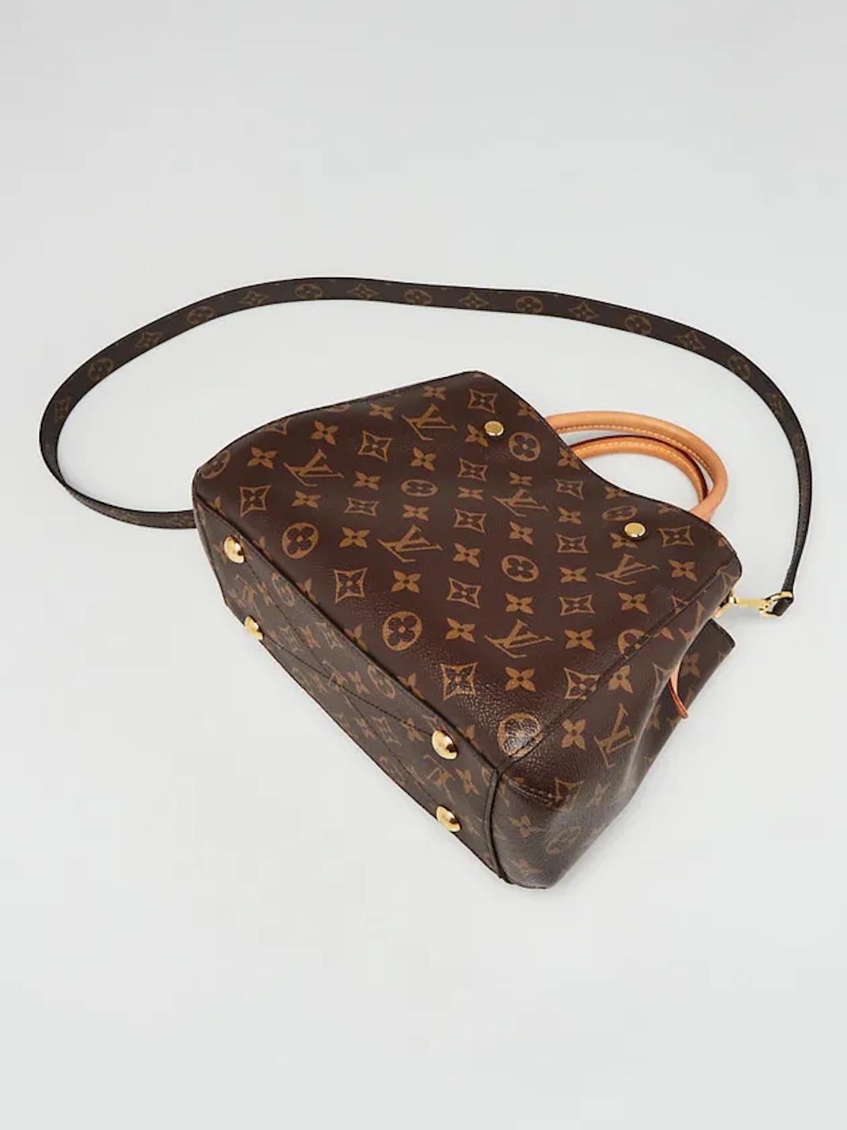 Black Louis Vuitton Monogram Top Handle Montaigne BB Bag For Sale