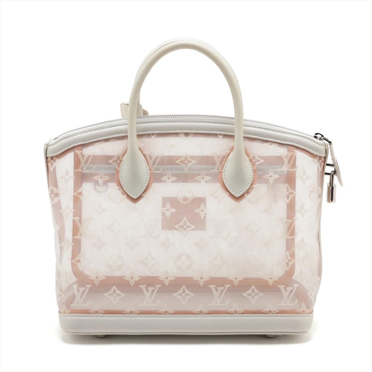 Blanc Louis Vuitton Monogram Transparent Mesh  Whiting White