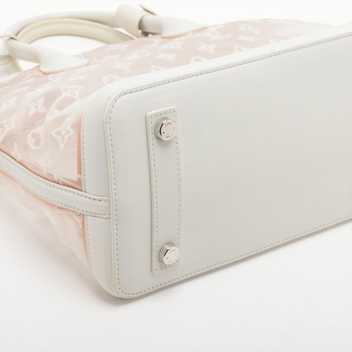  Louis Vuitton Monogram Transparent Mesh  Whiting White Pour femmes 